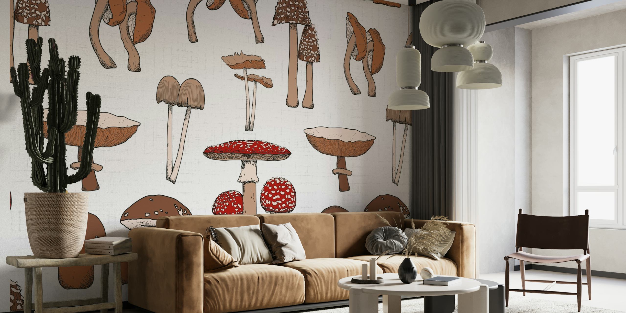 Beautiful Mushrooms tapet