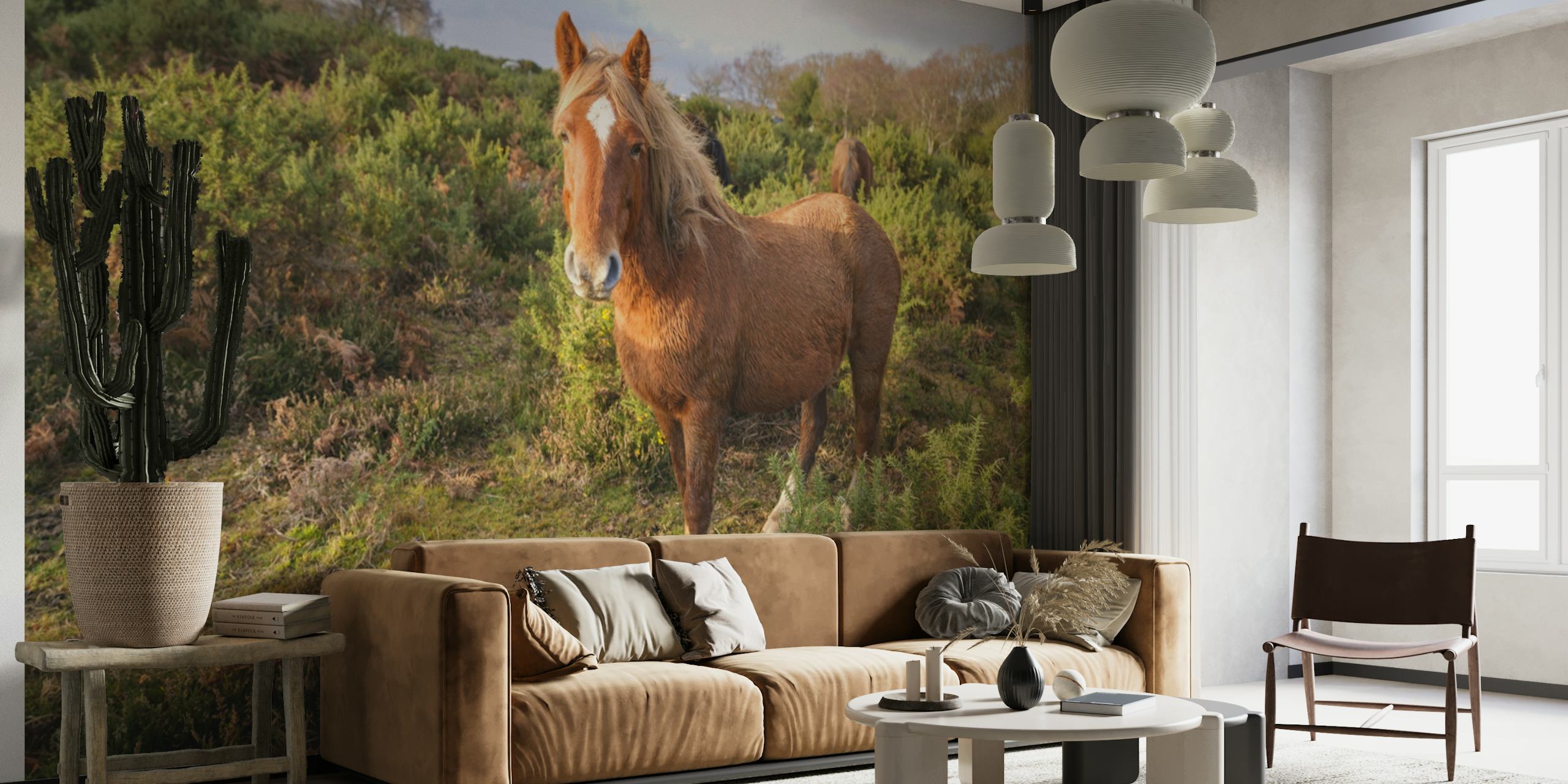 Wild Horse Thriving in Wilderness wallpaper