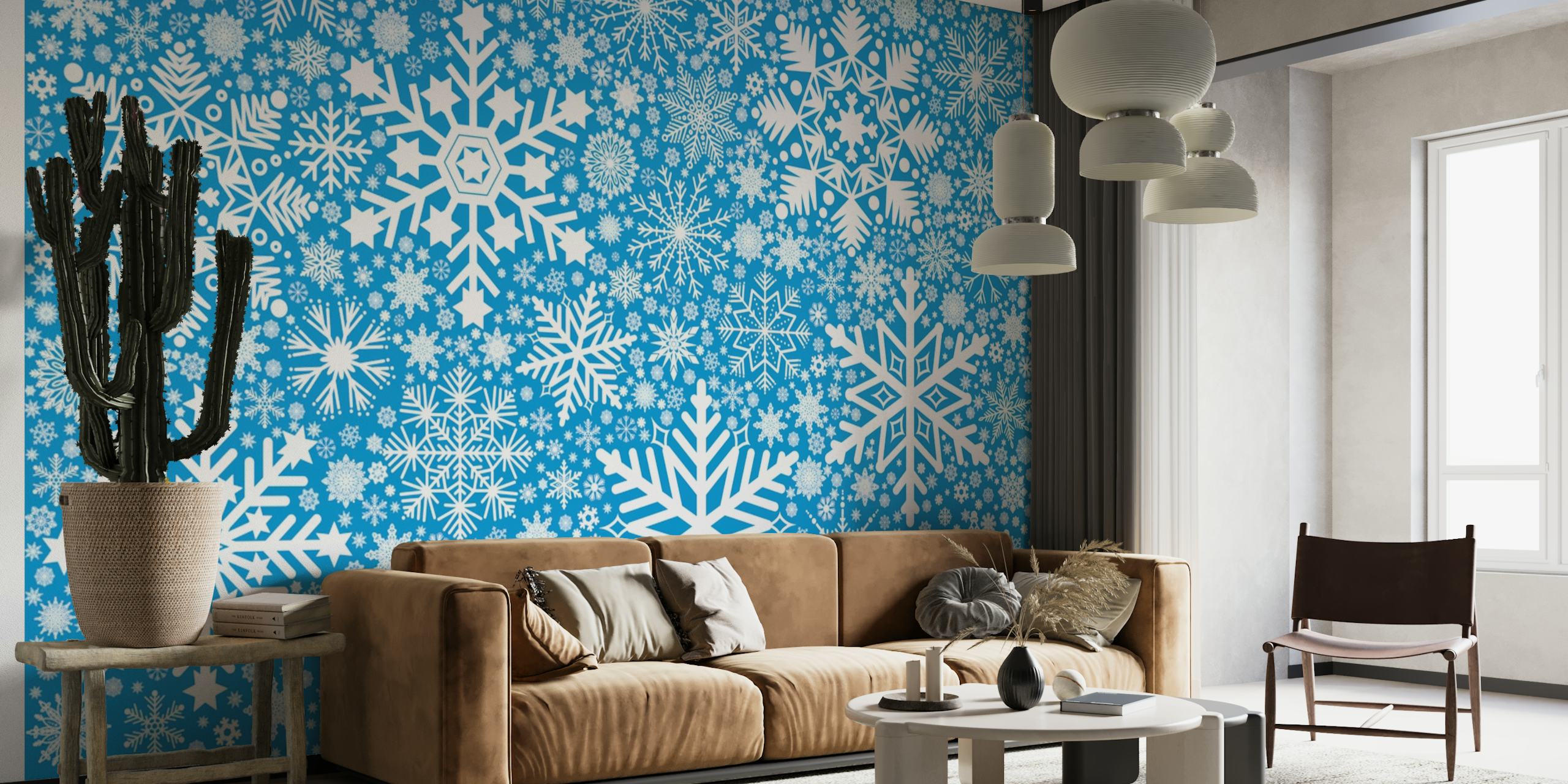 Snowflakes Background 2 behang