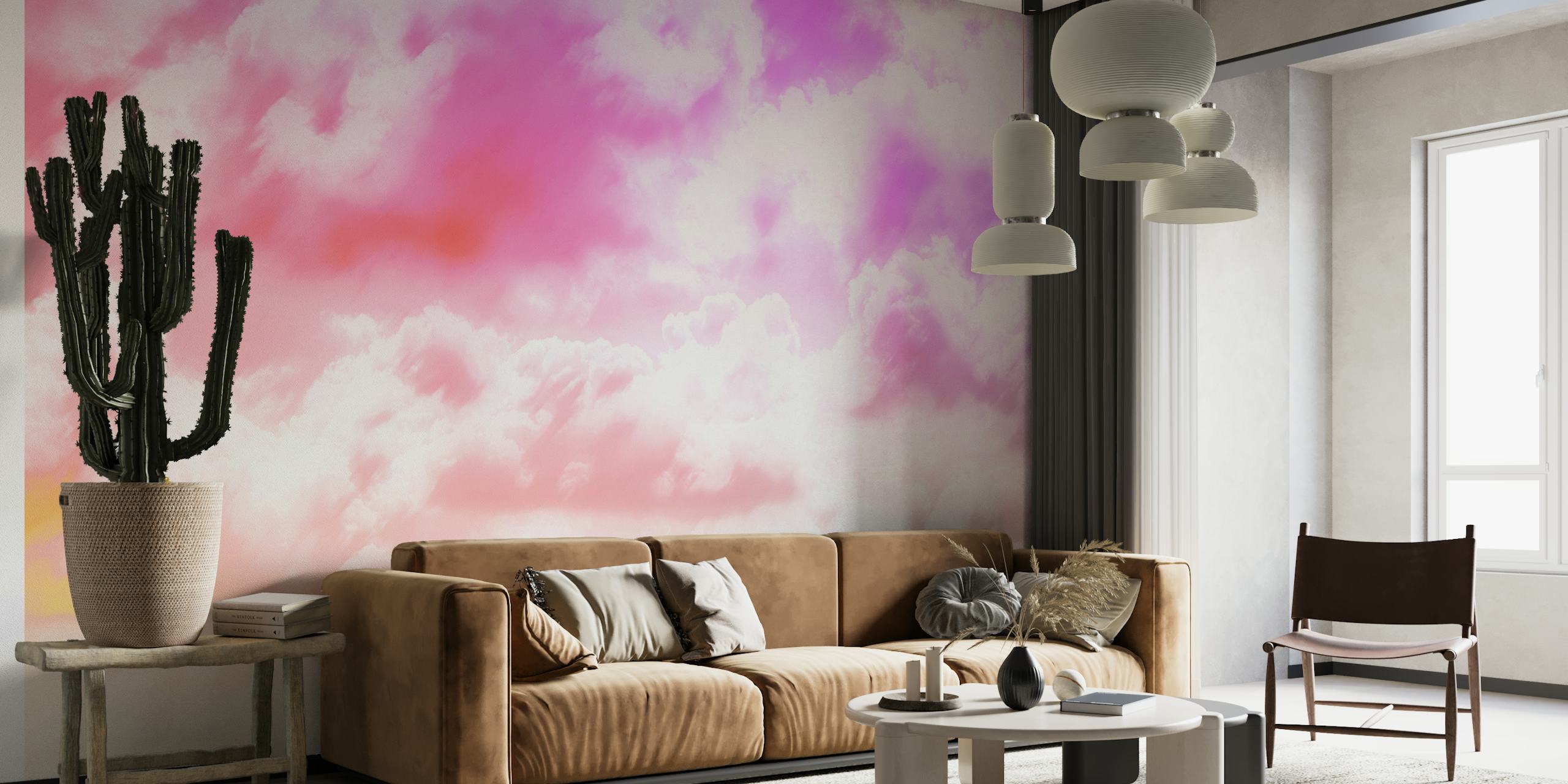 Soft Rainbow Clouds wallpaper