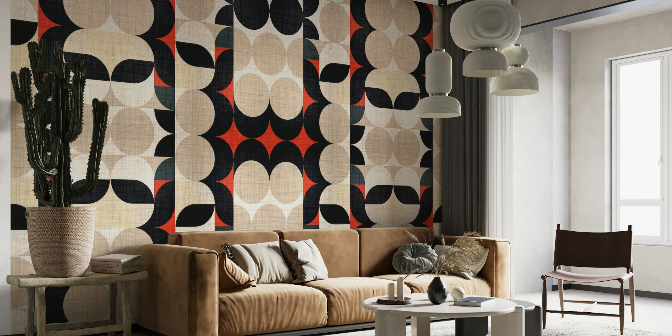 Bauhaus Fabric Pattern tapeta