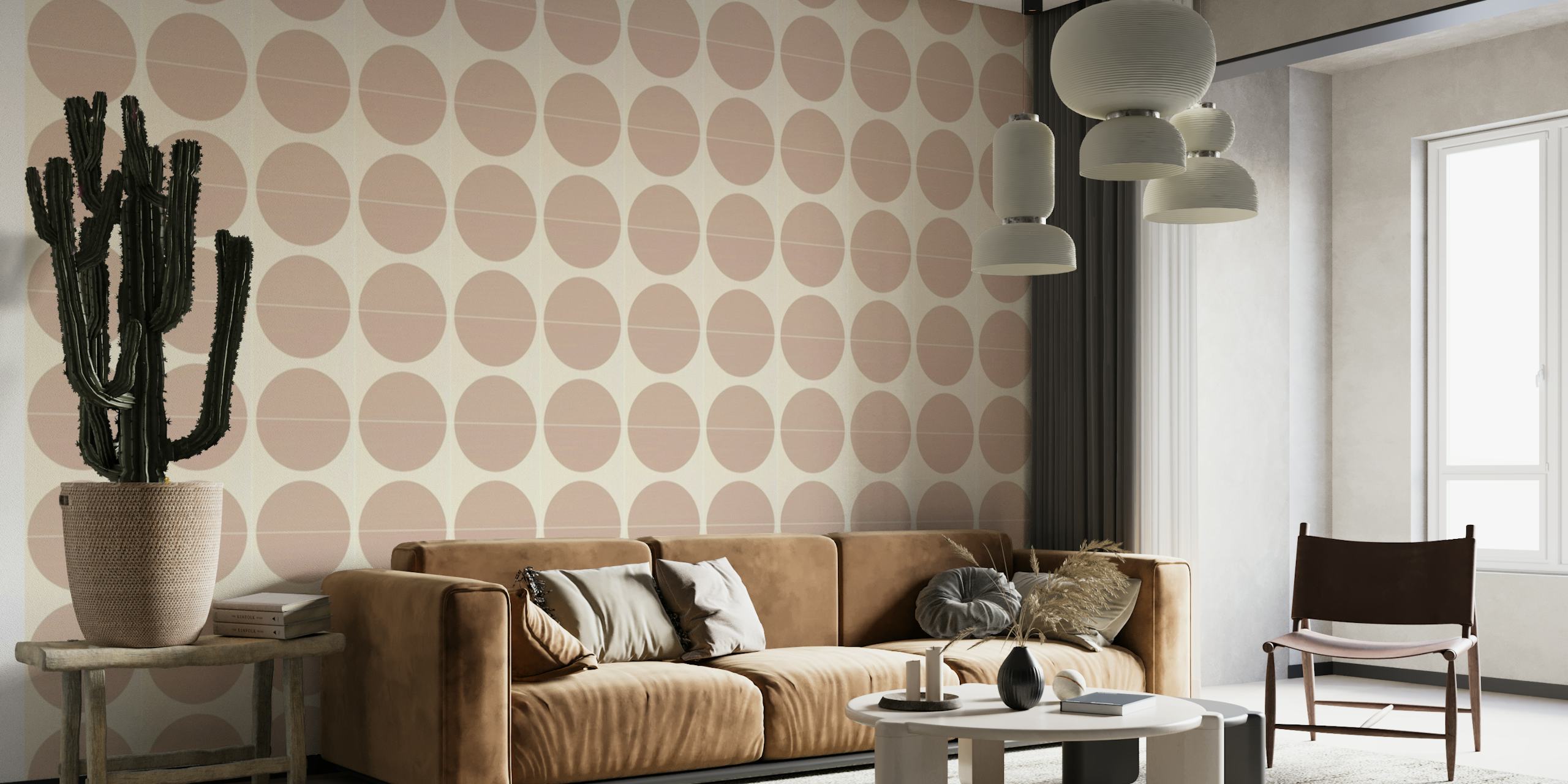 Painted Cotto Tiles Powder behang