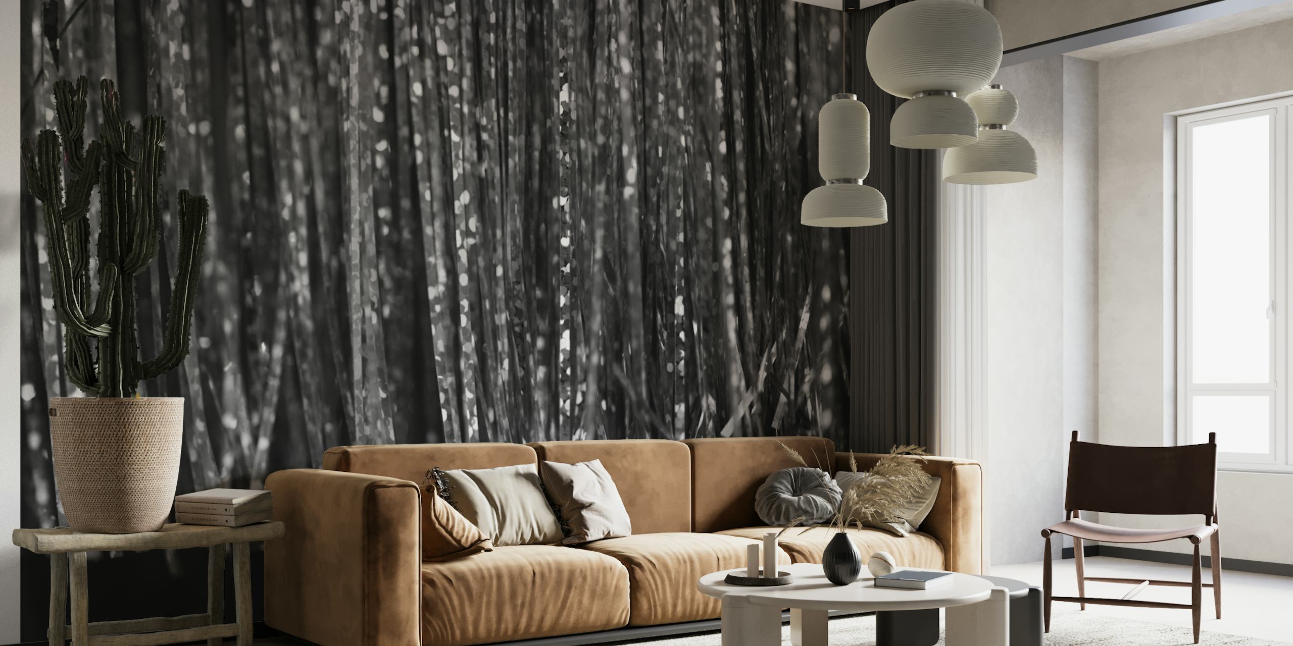 Holographic Silver Gray Tinsel Glam 1 wallpaper