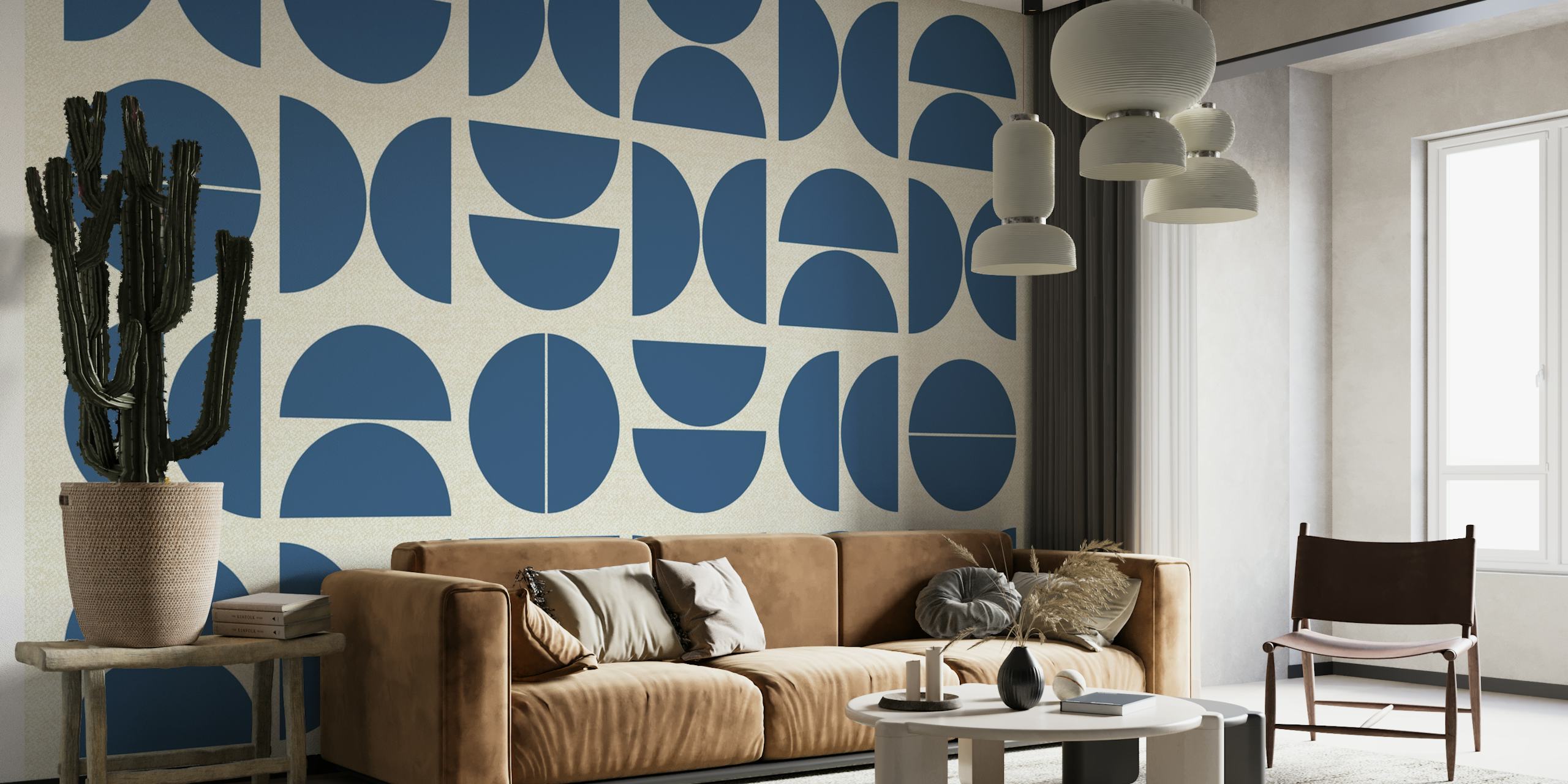 Lake Blue Bauhaus wallpaper