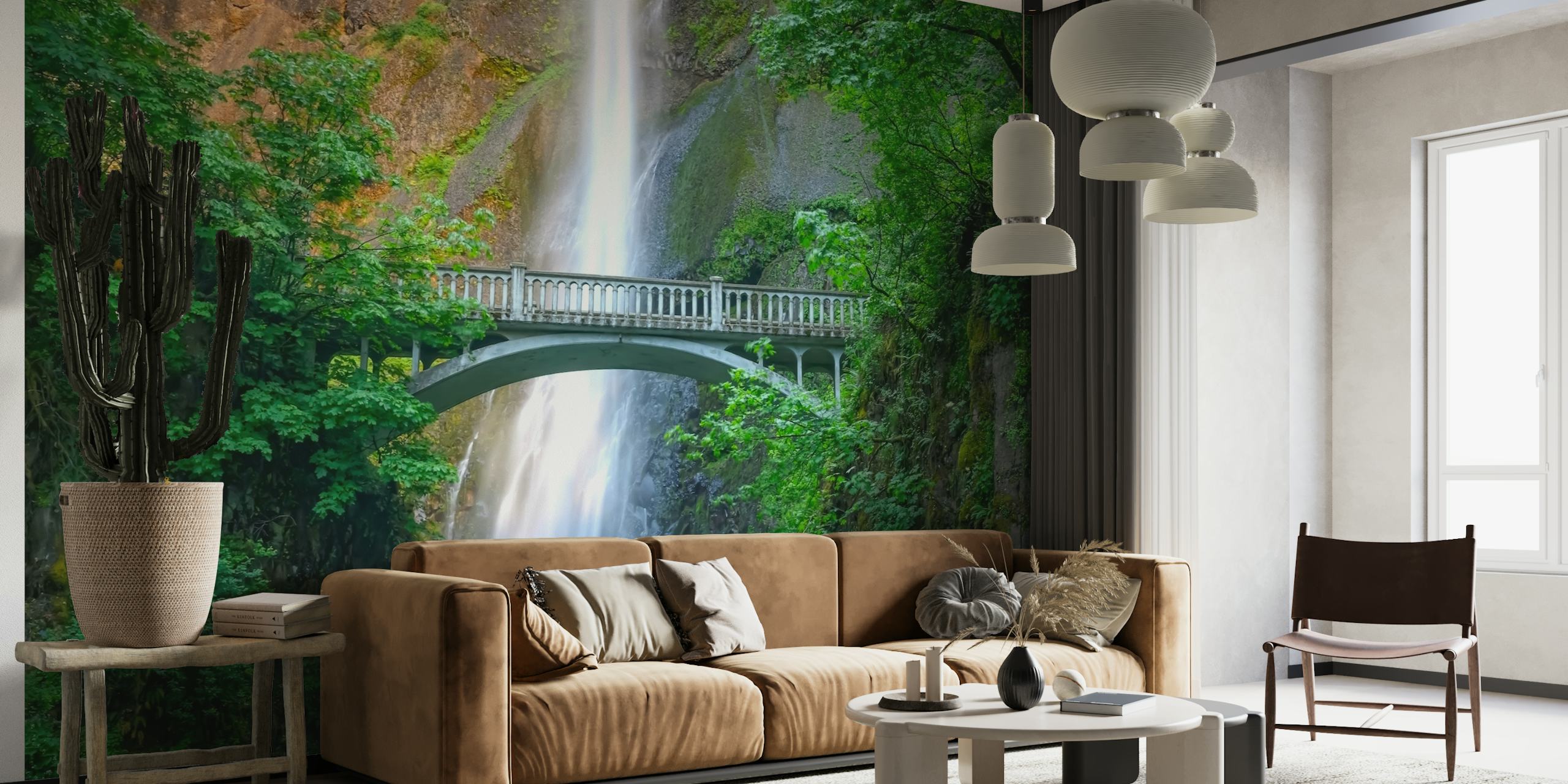 Multnomah Waterfalls papel de parede