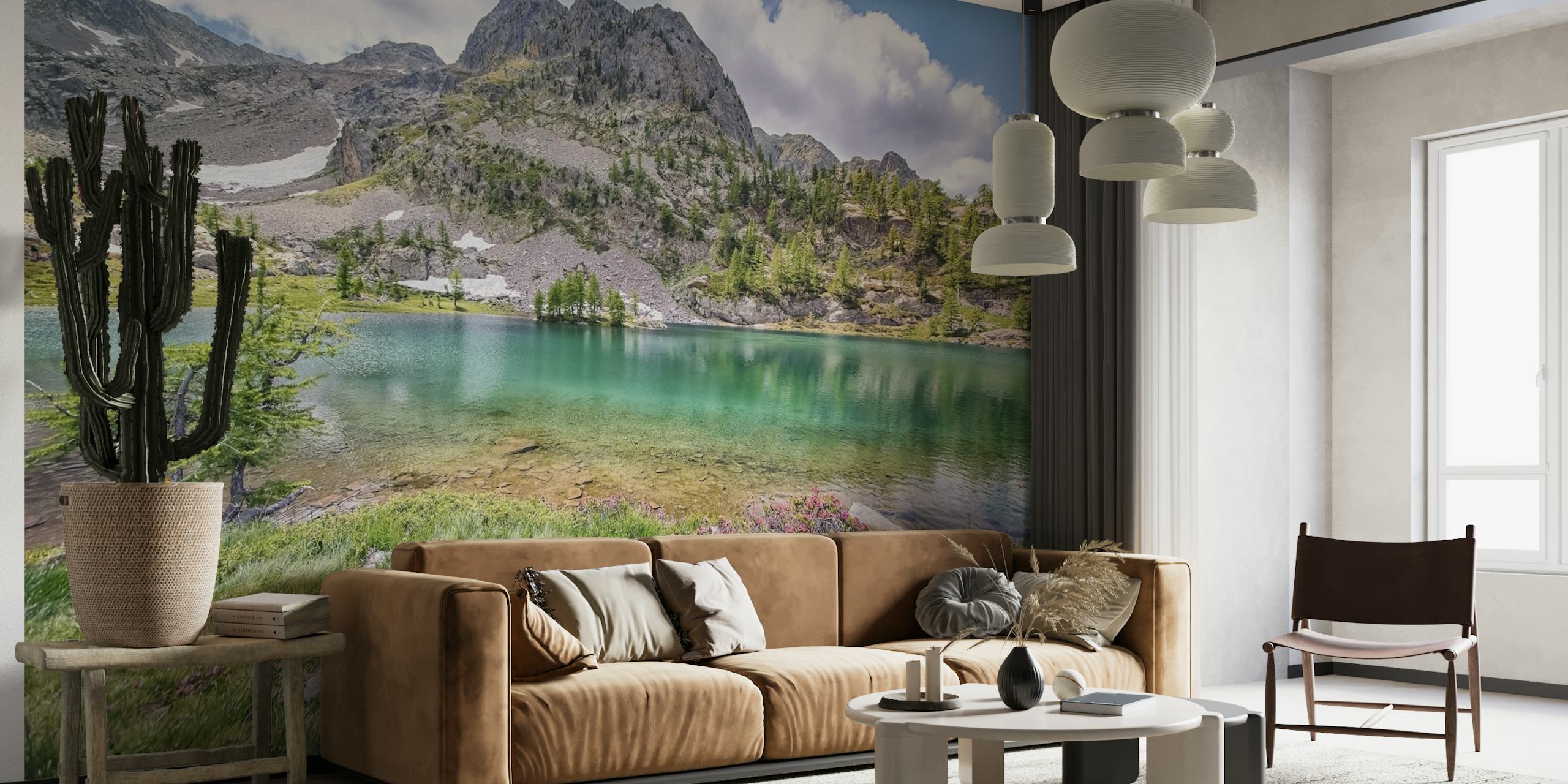 French Alps Lake wallpaper
