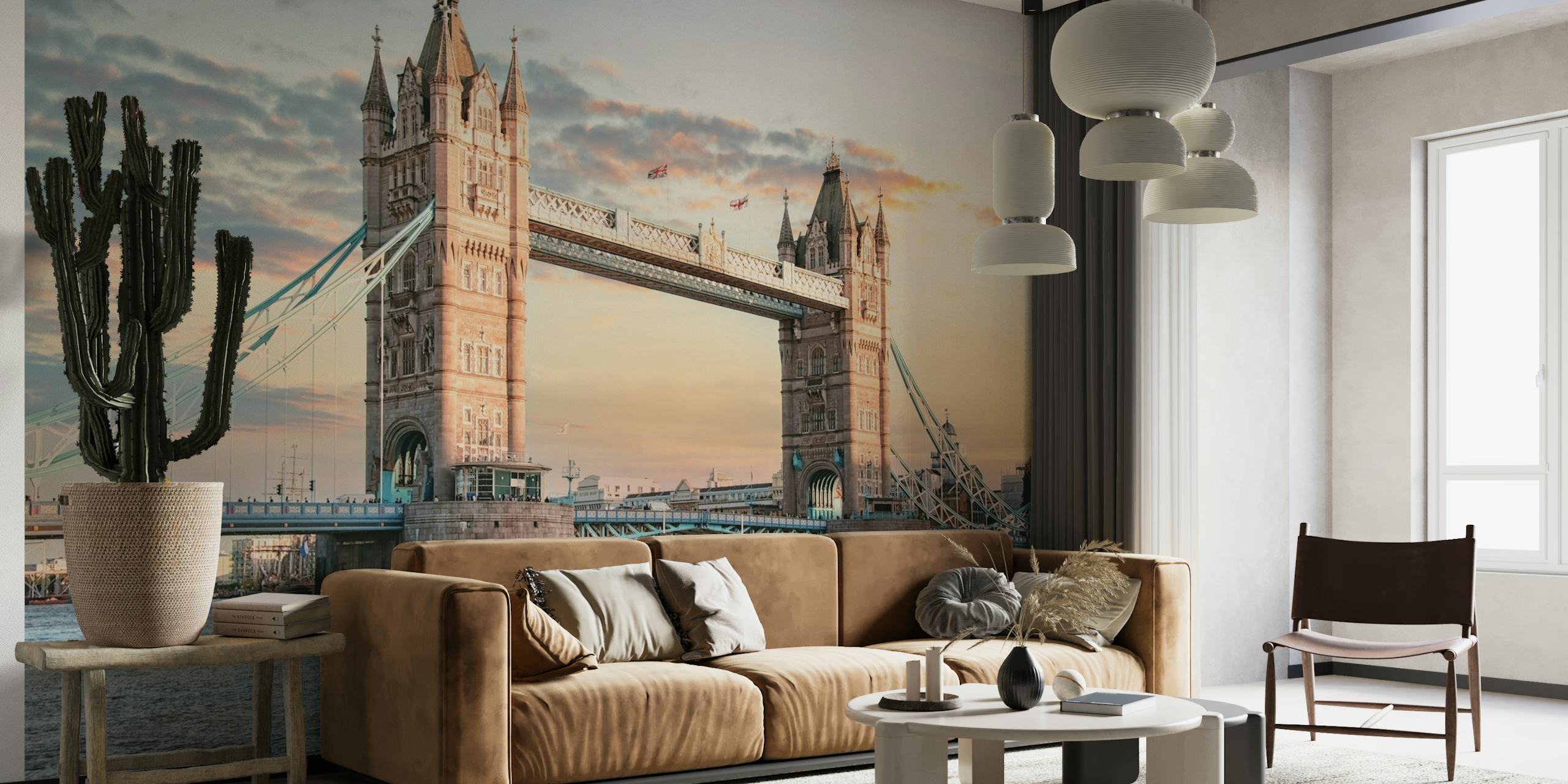 Tower Bridge in London City papel pintado