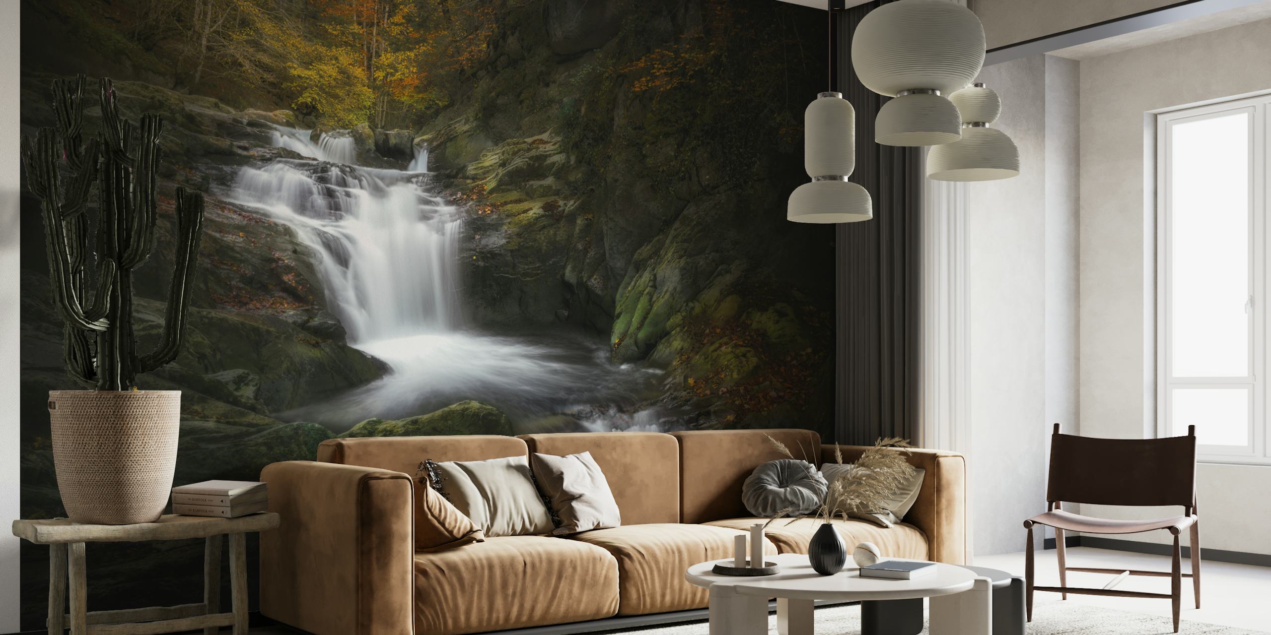 Irati jungle wallpaper displayed in a room