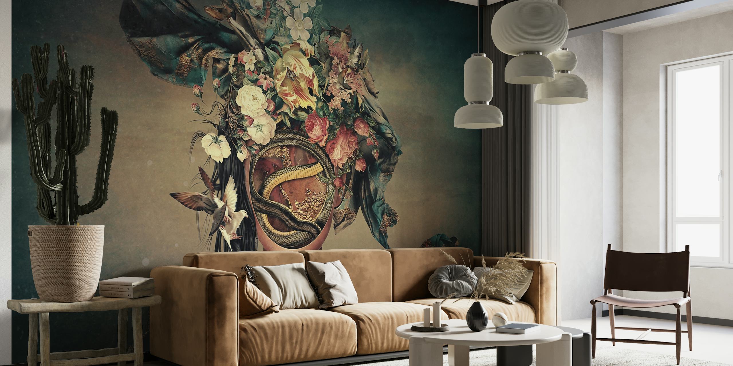 Vibrant blommig design