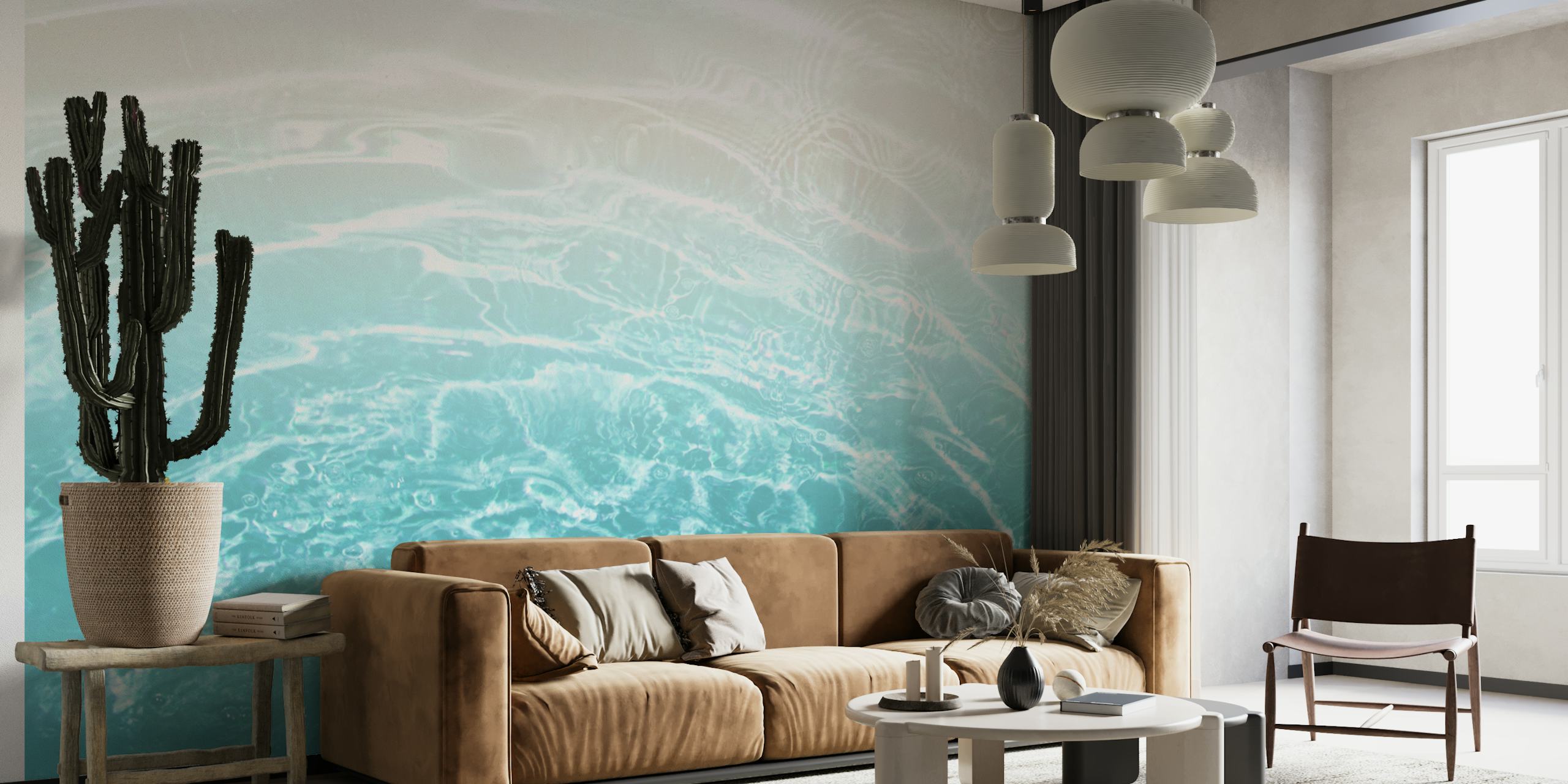 Fototapeta Soft Blue Grey Ocean Dream zobrazující klidné přechody oceánské vody