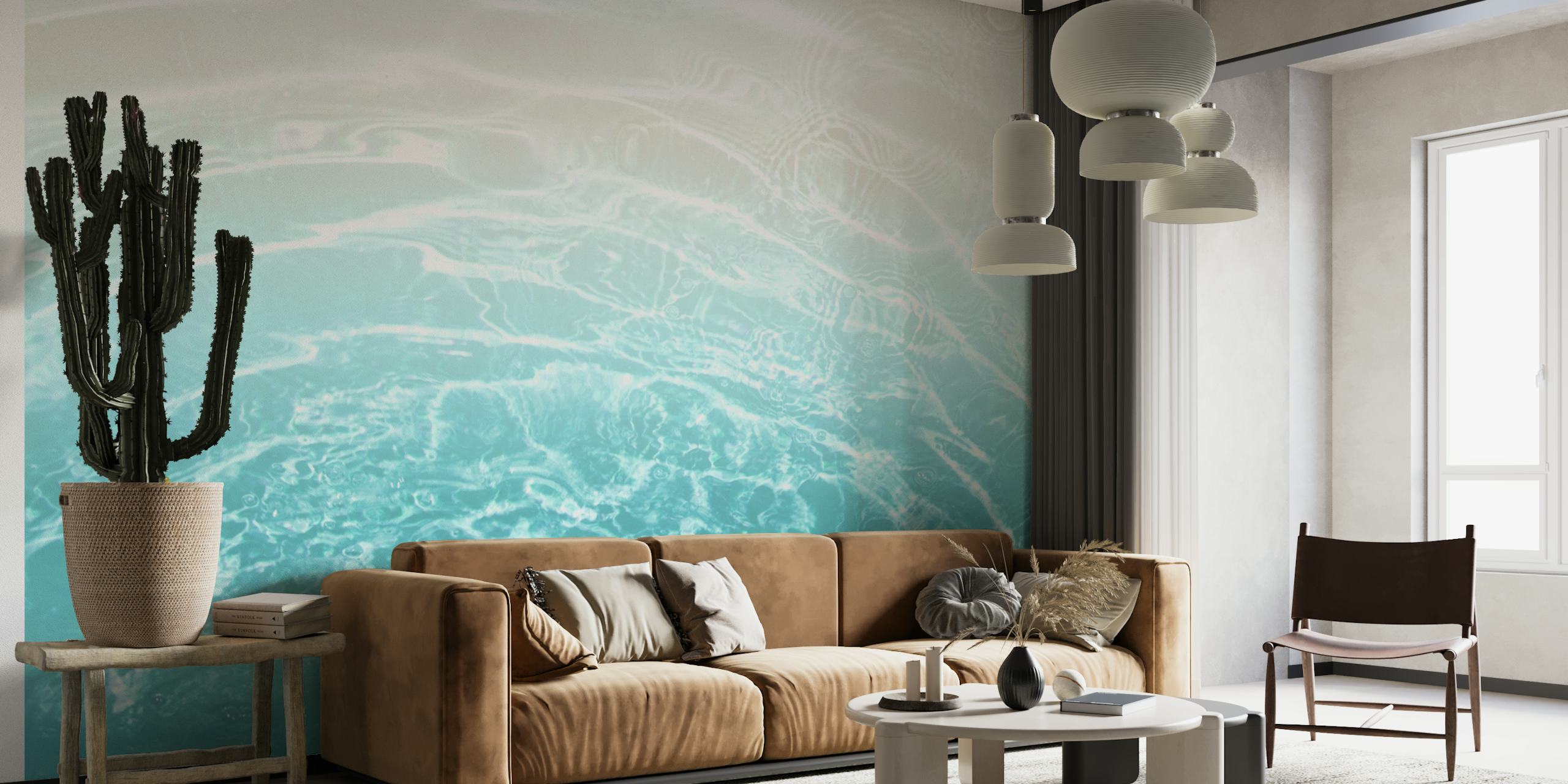Soft Blue Gray Ocean Dream 1 wallpaper