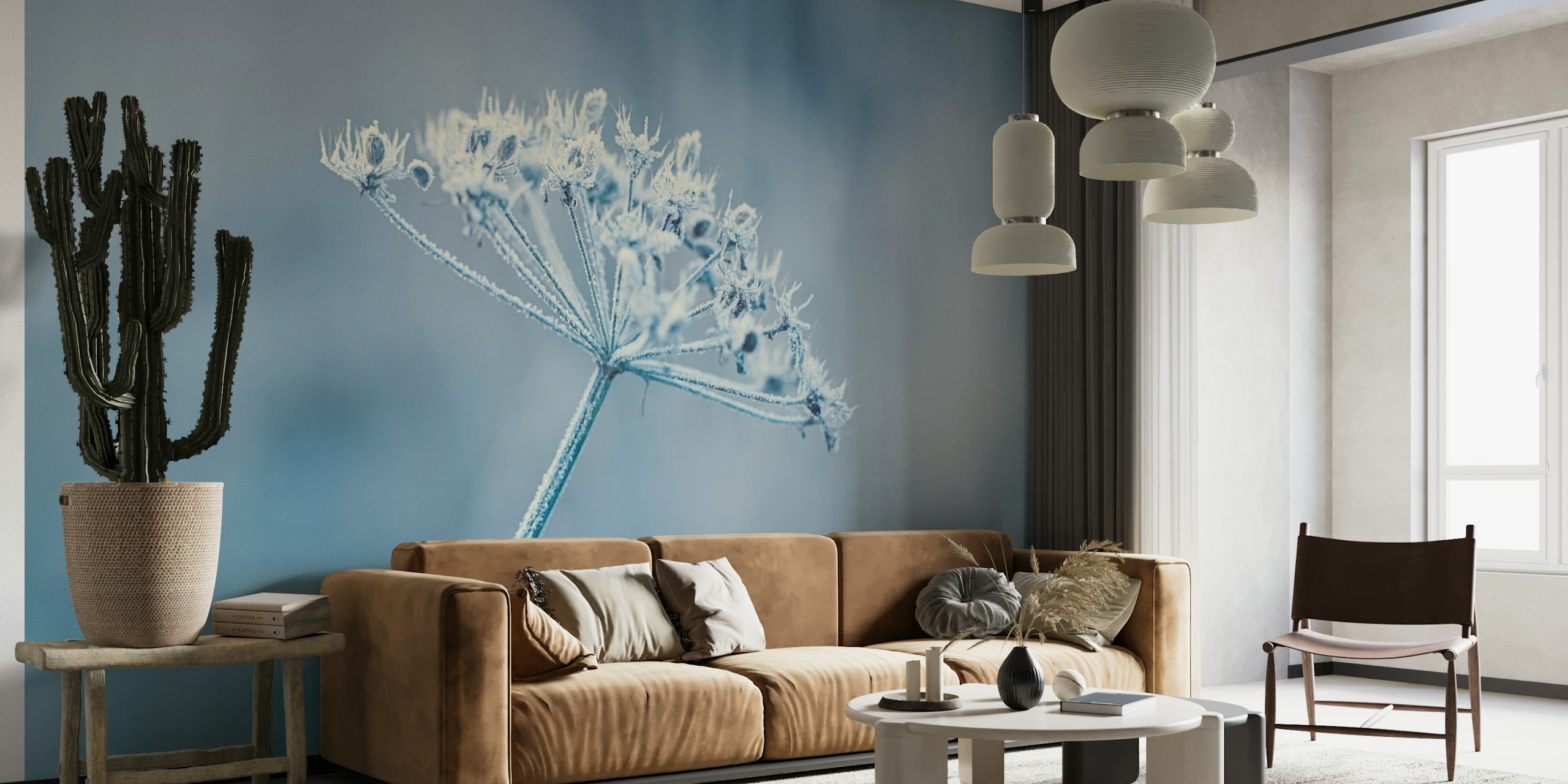Blue Winter Flower wallpaper