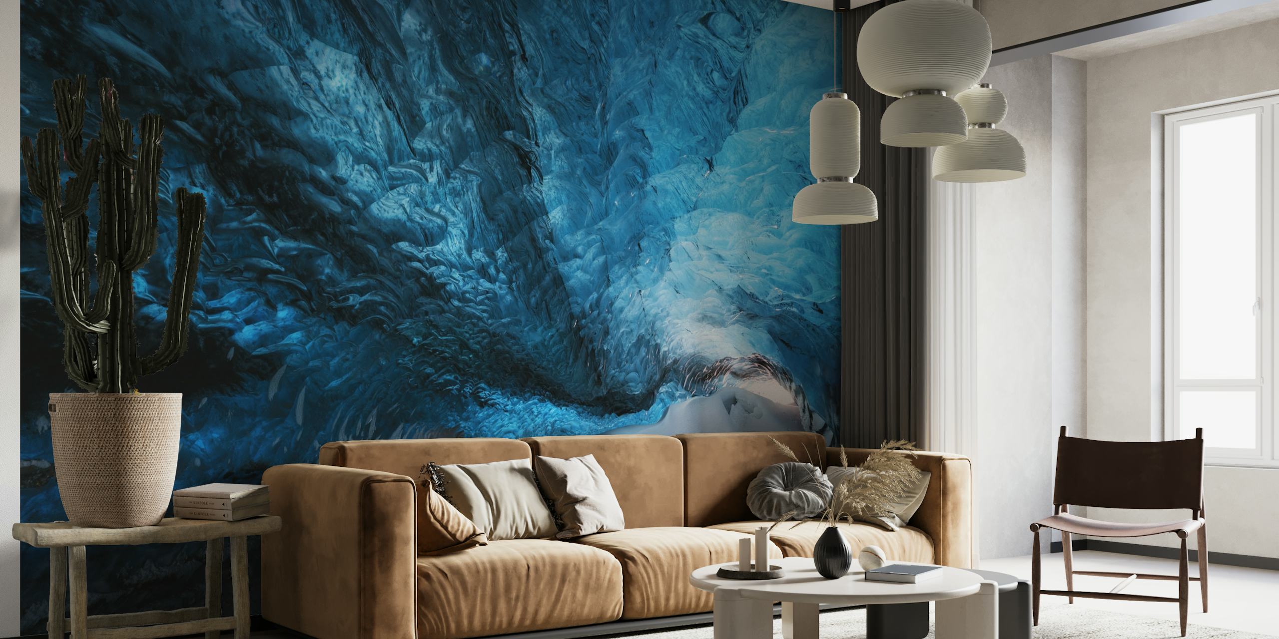 Una grieta azul wallpaper