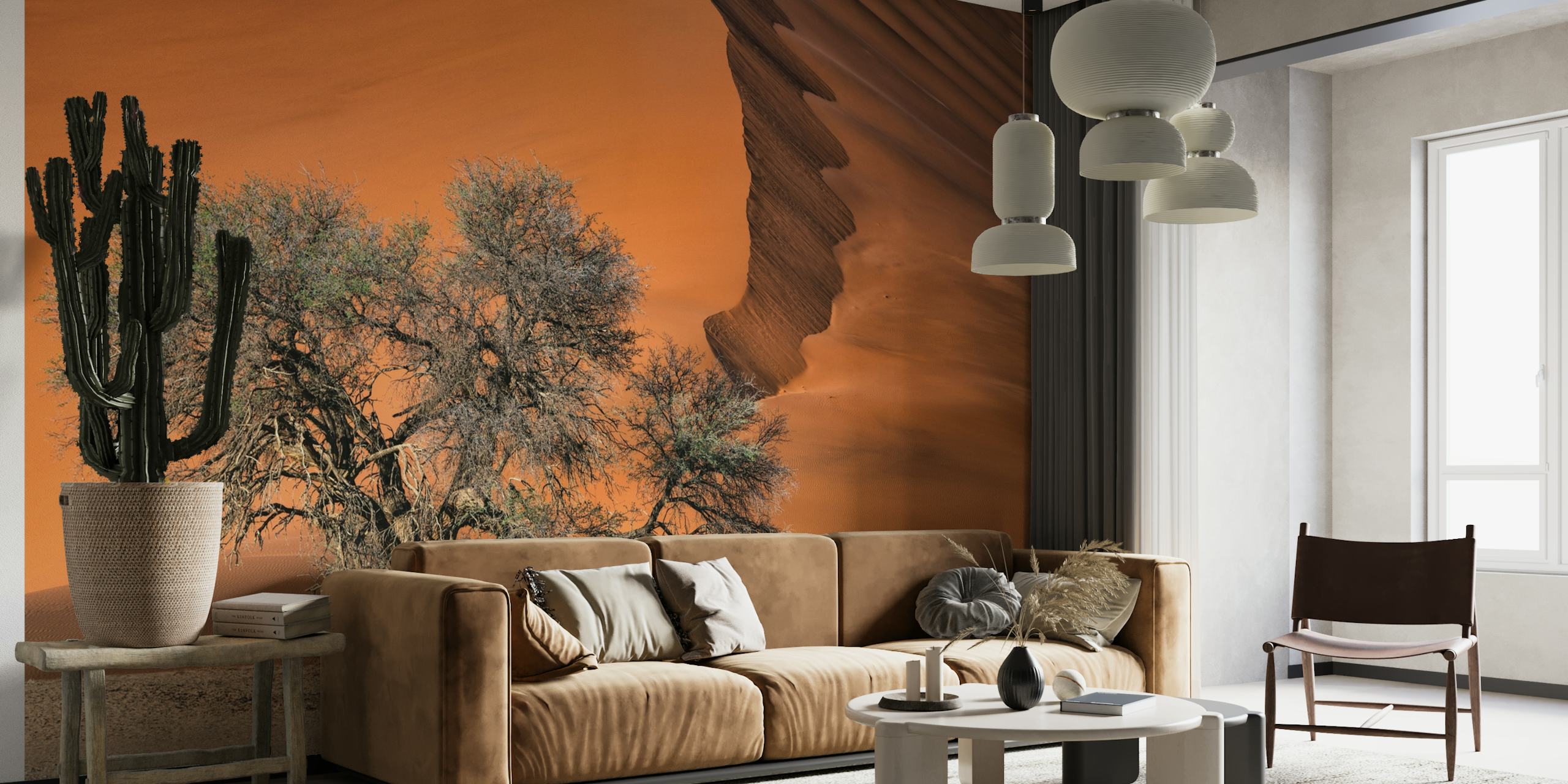 Acacia in the desert wallpaper