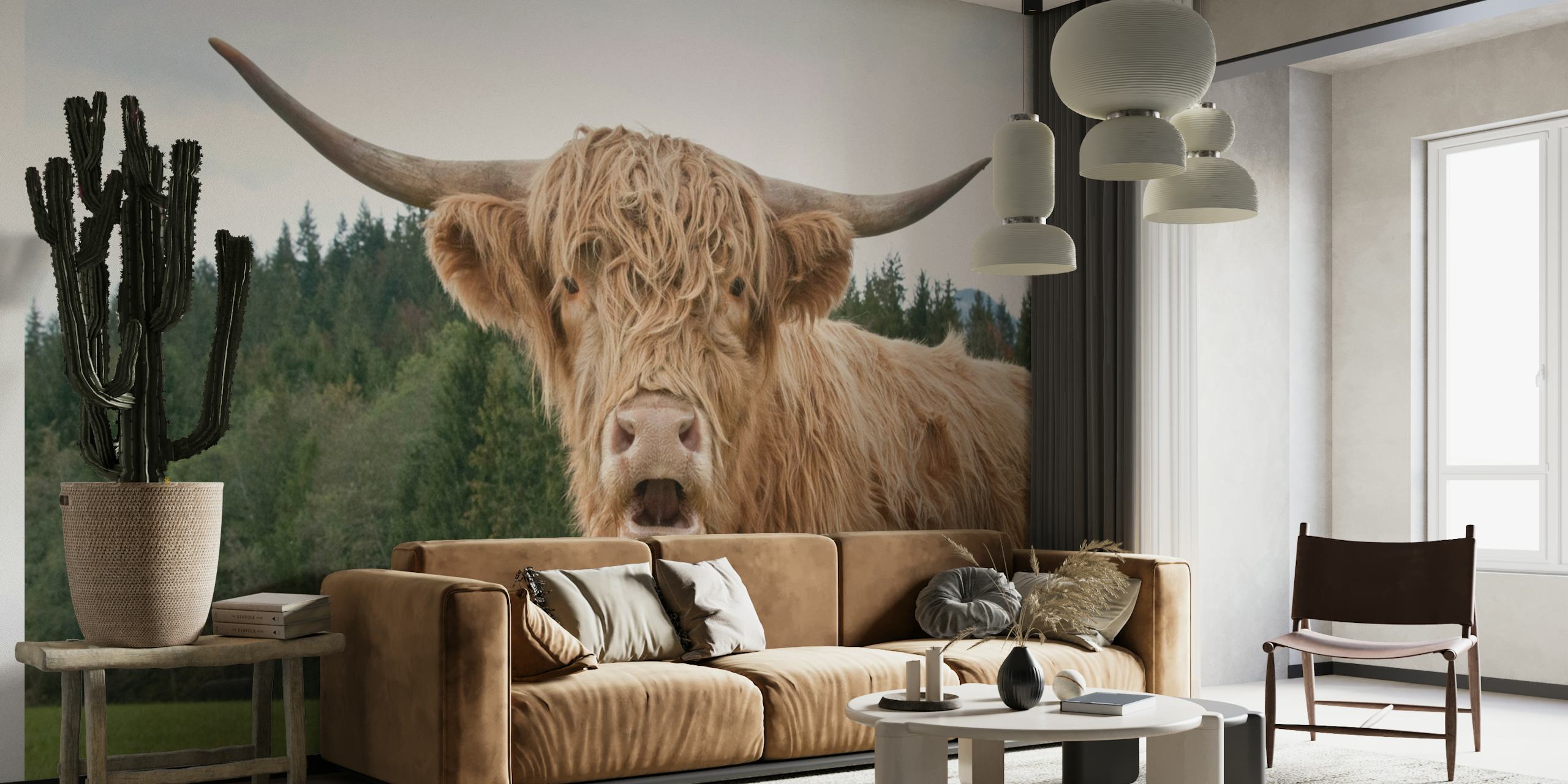 Highland Cow 1 behang