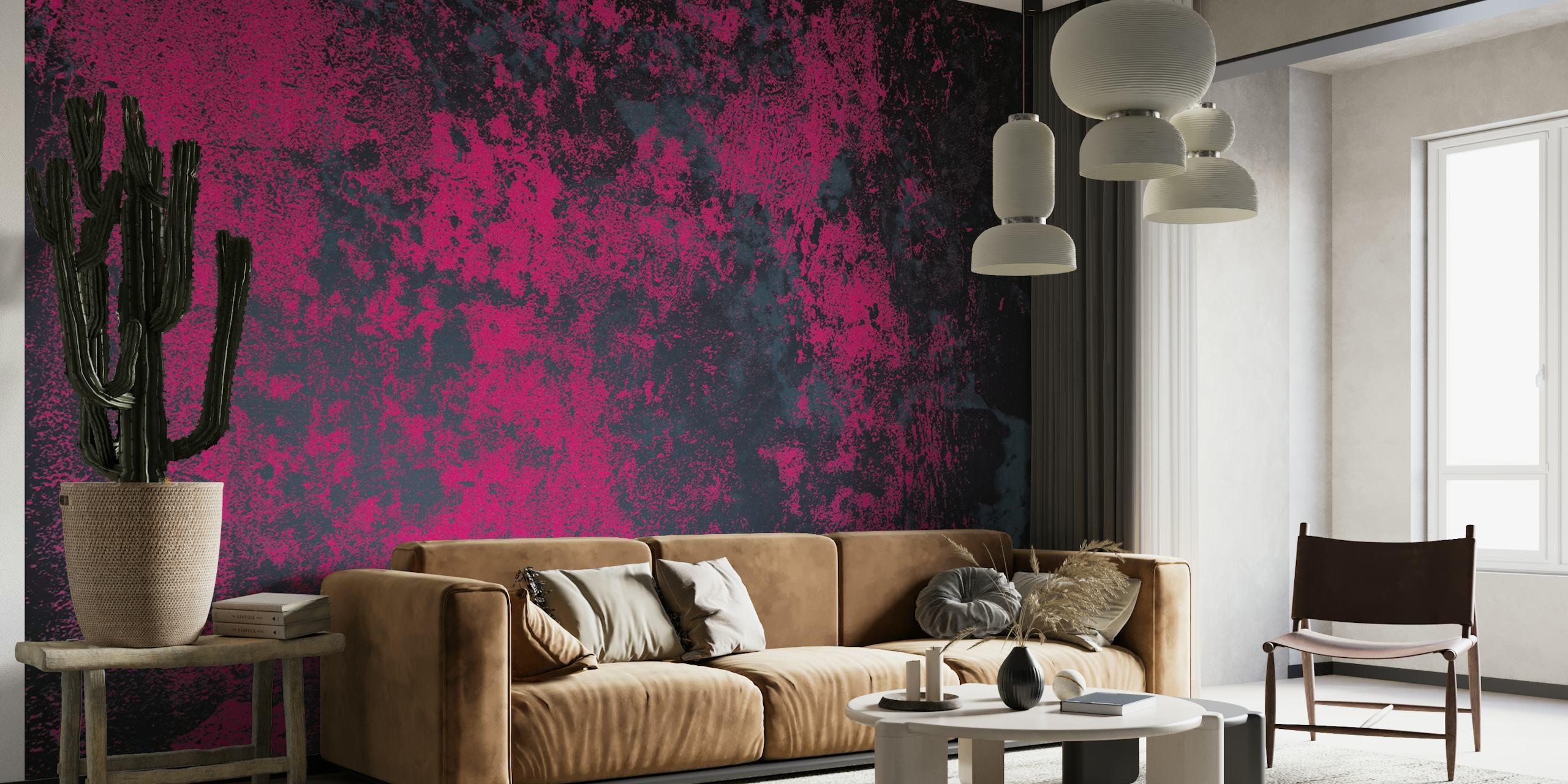 Concrete texture in magenta navy prikaz zida