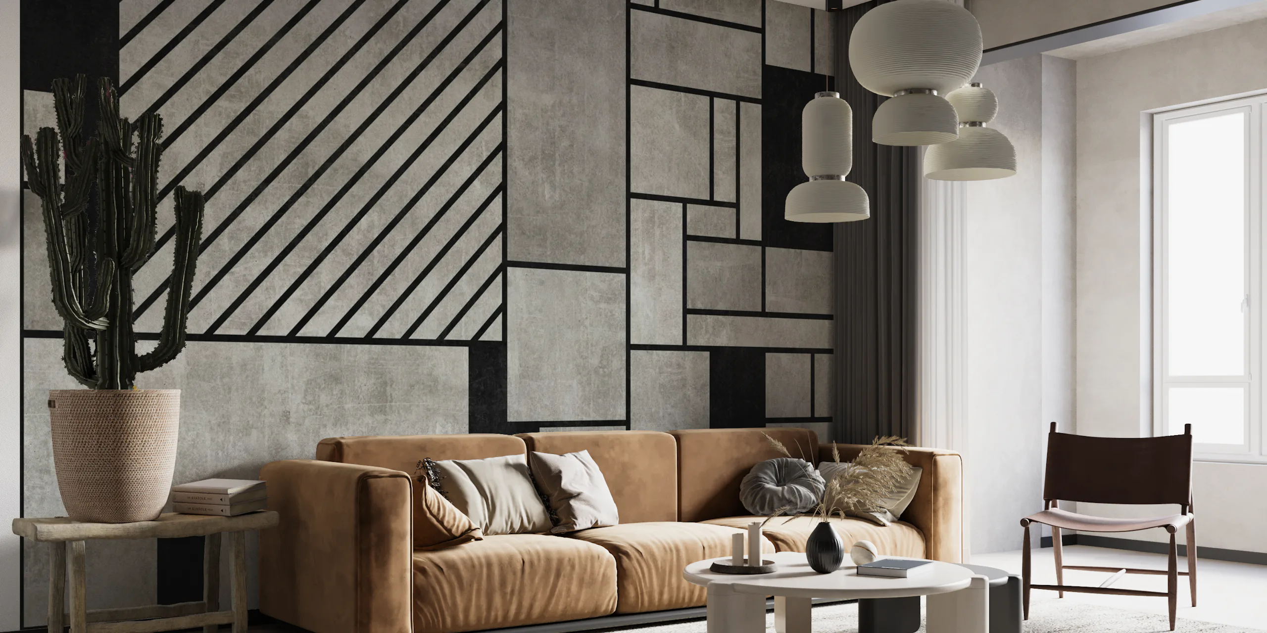 Random Concrete Pattern Wallpaper | Happywall