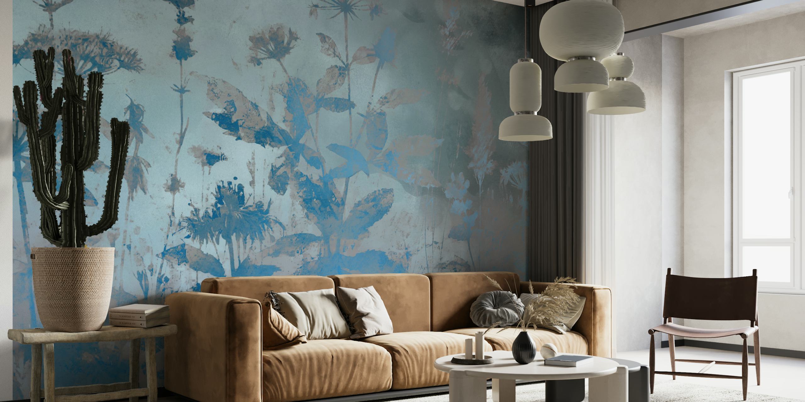 Ethereal Botanic Garden wallpaper in a decorated room