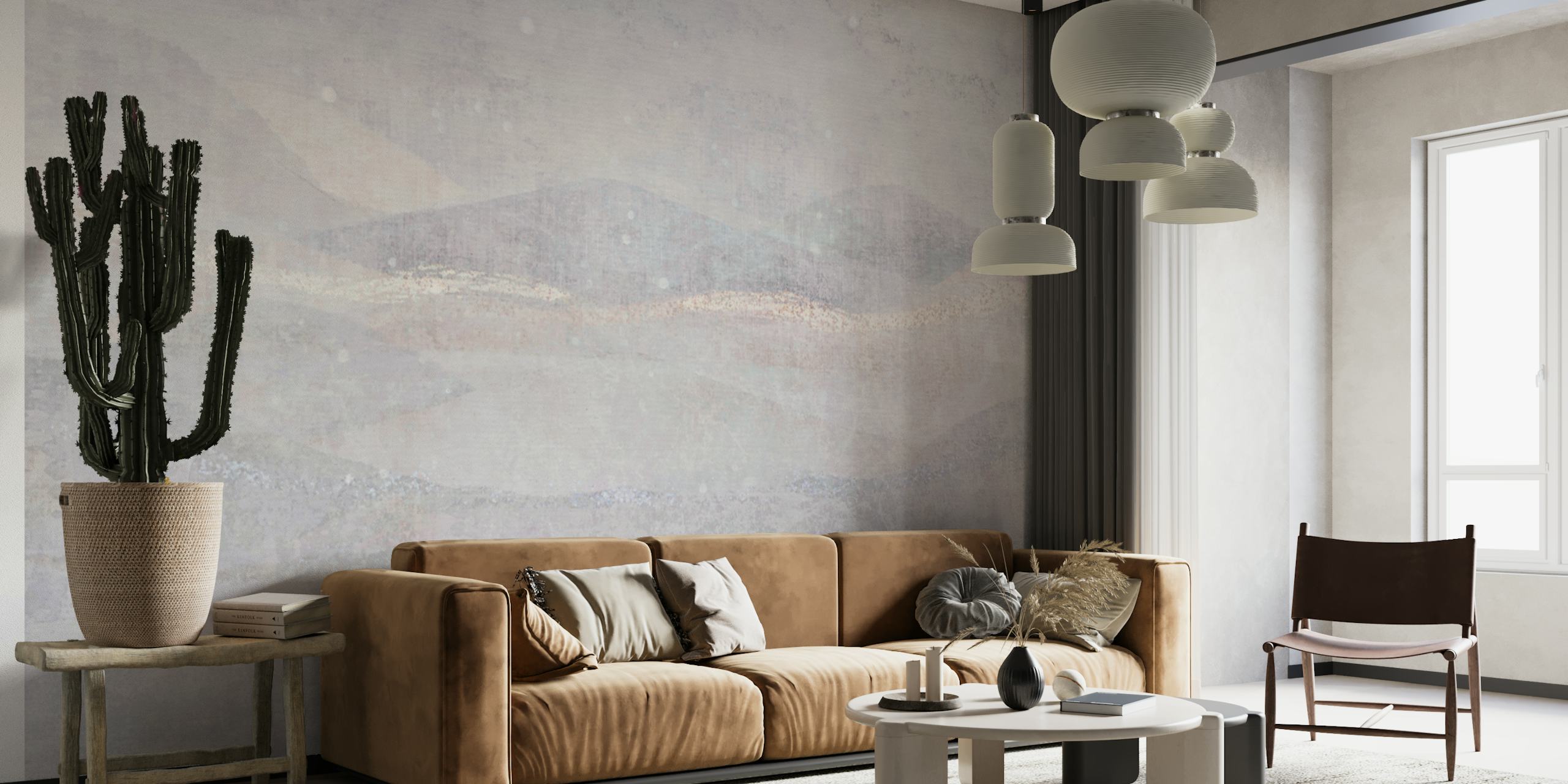 Ivory Frost wallpaper design displayed in a room