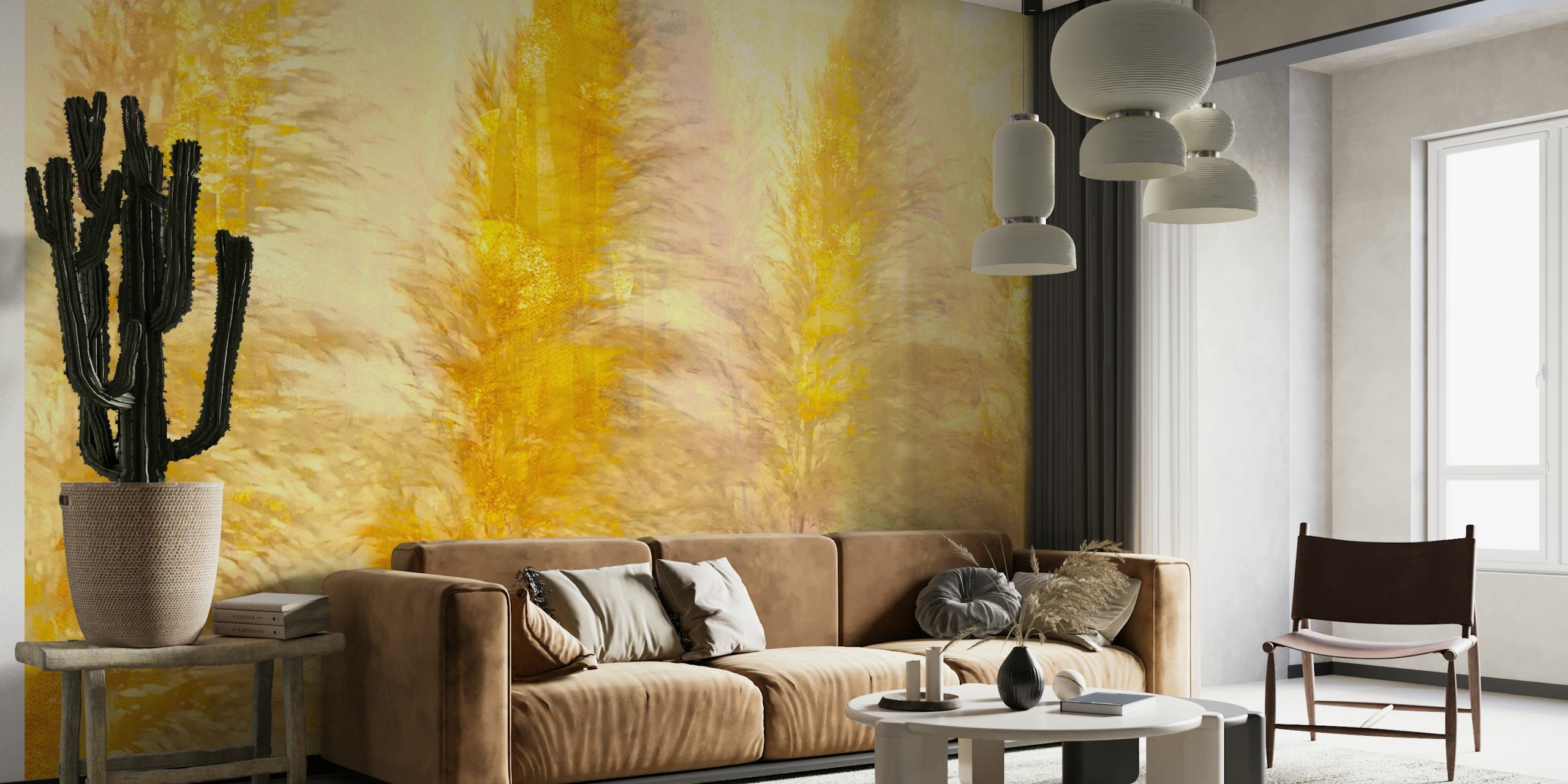 Golden Pampas Breeze tapet i et rum