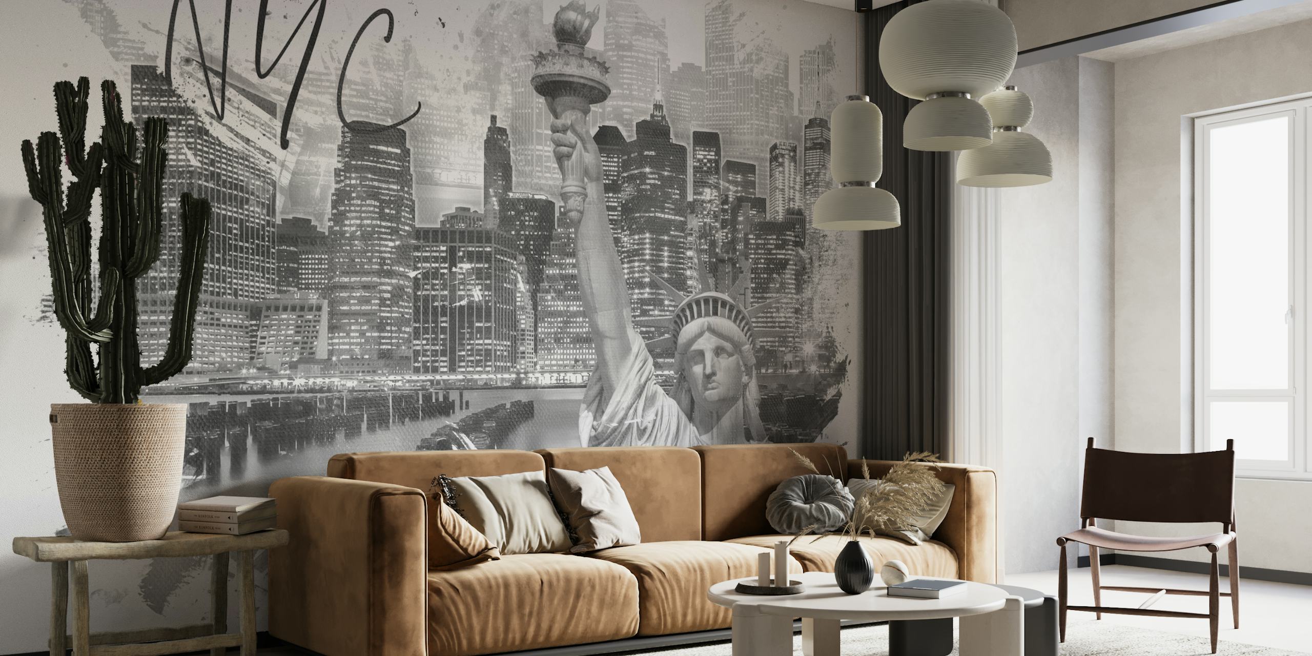 Trendy MANHATTAN Collage tapete