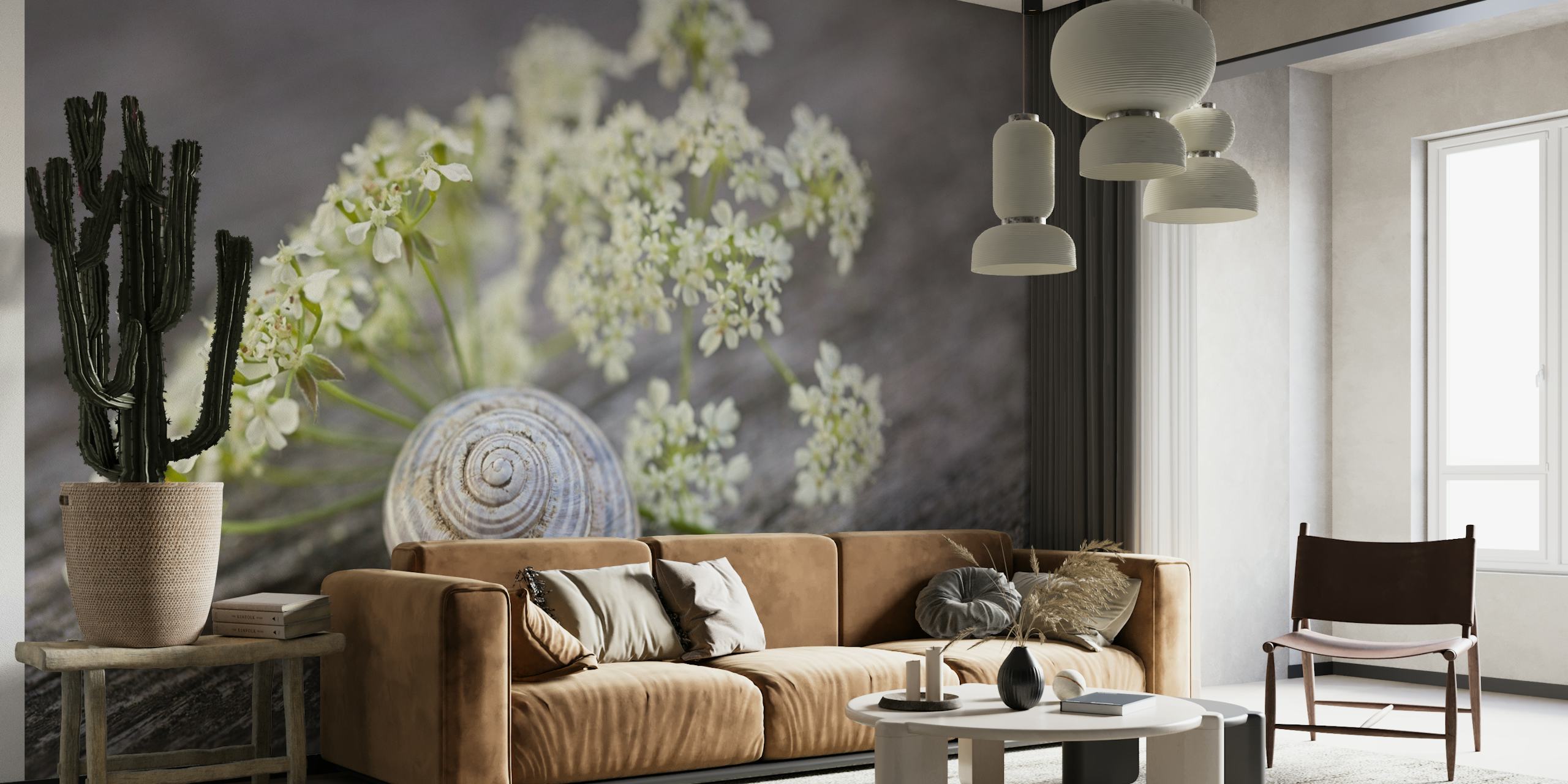 Wild Parsley And Snail Shell wallpaper