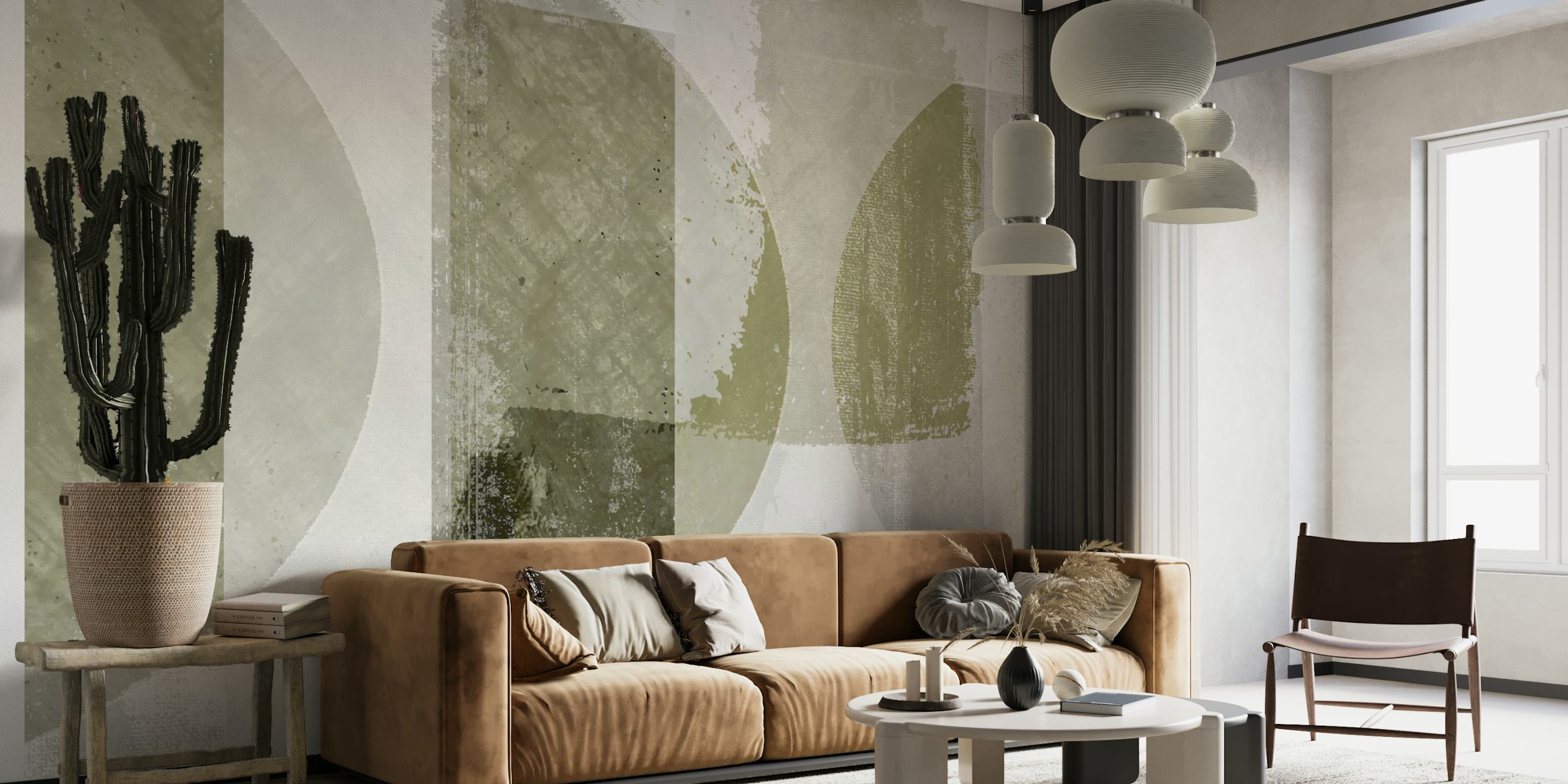 Abstract Geometric Chic tapetdesign