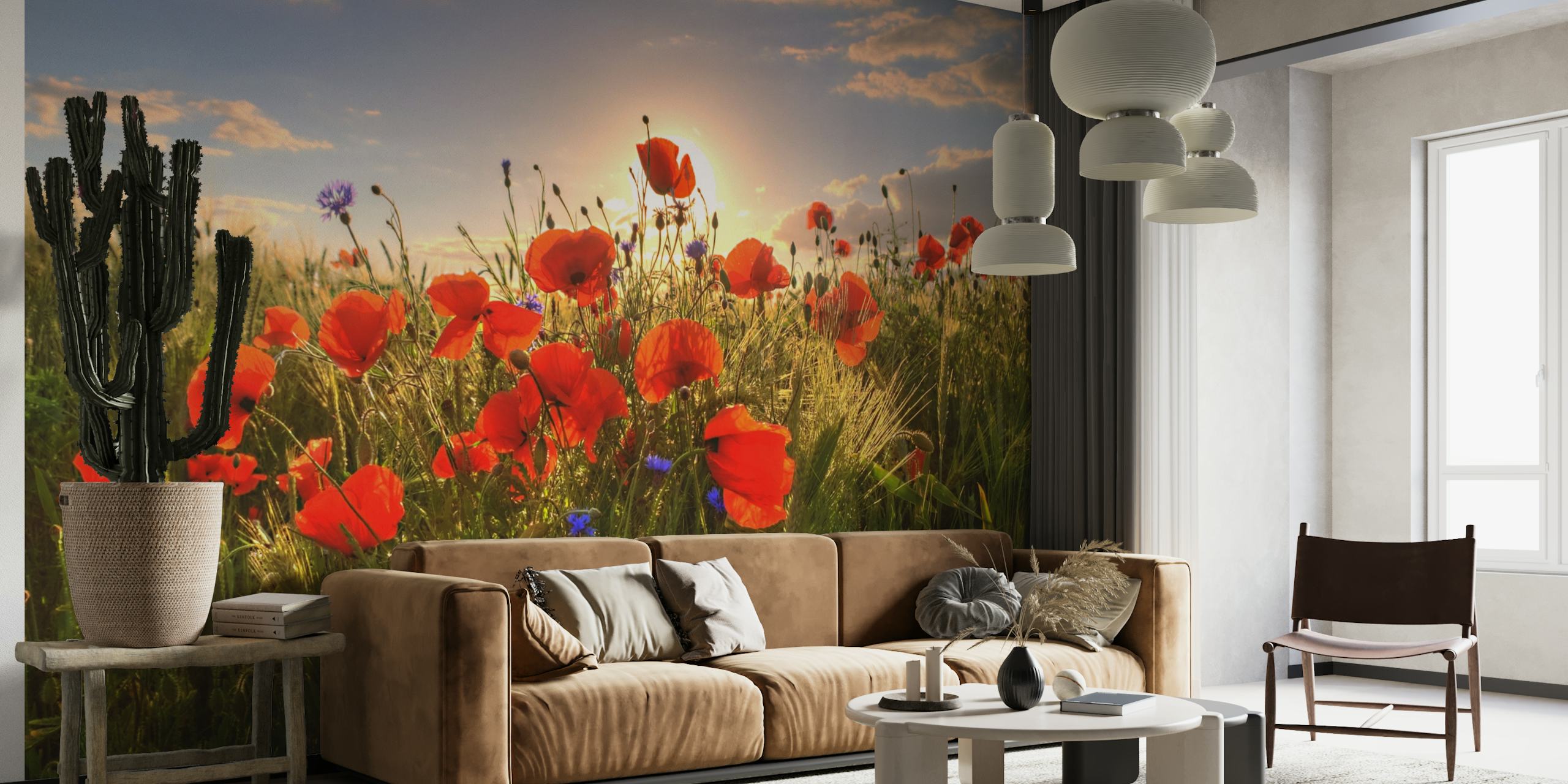 Poppies Filed wallpaper