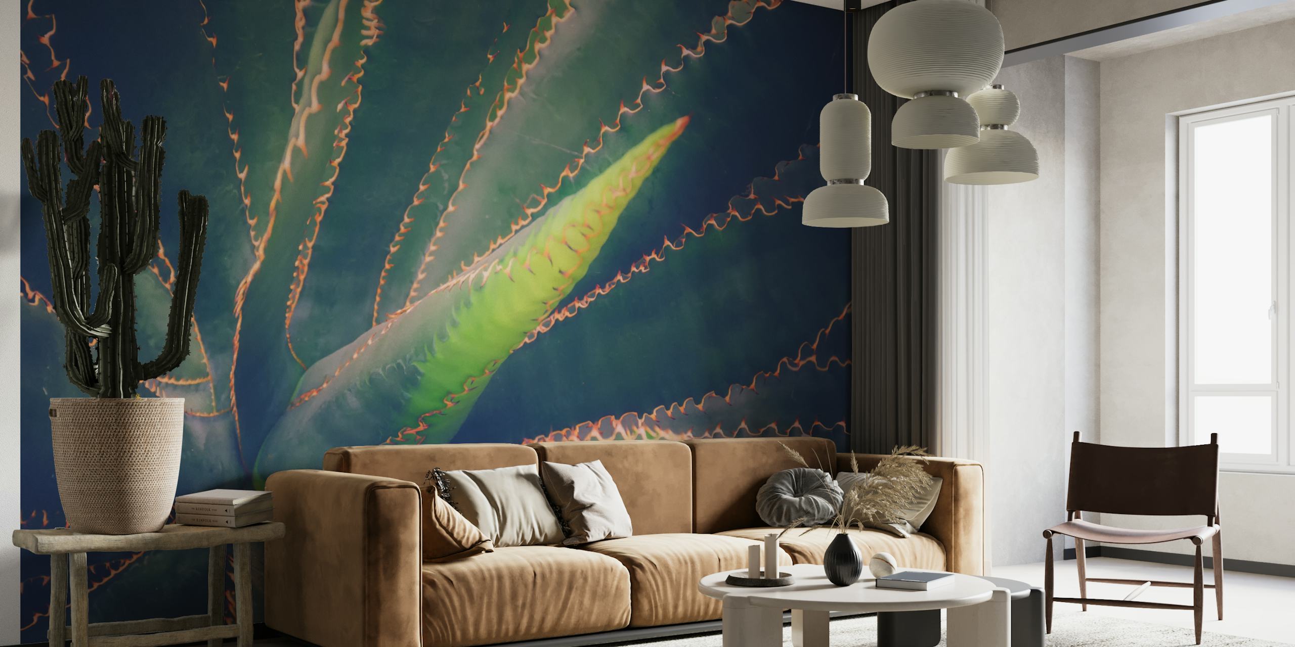 Agave projekt tapety w pokoju