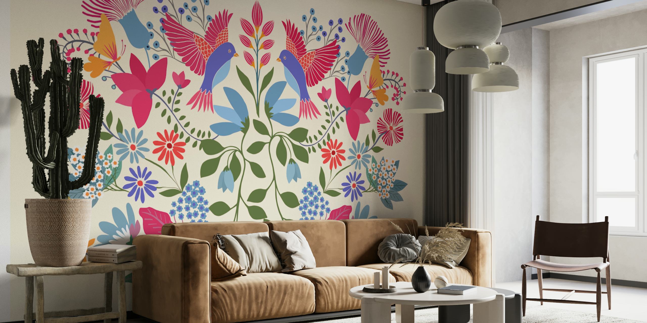 Garden of Frida blomsterdesign i ett rum