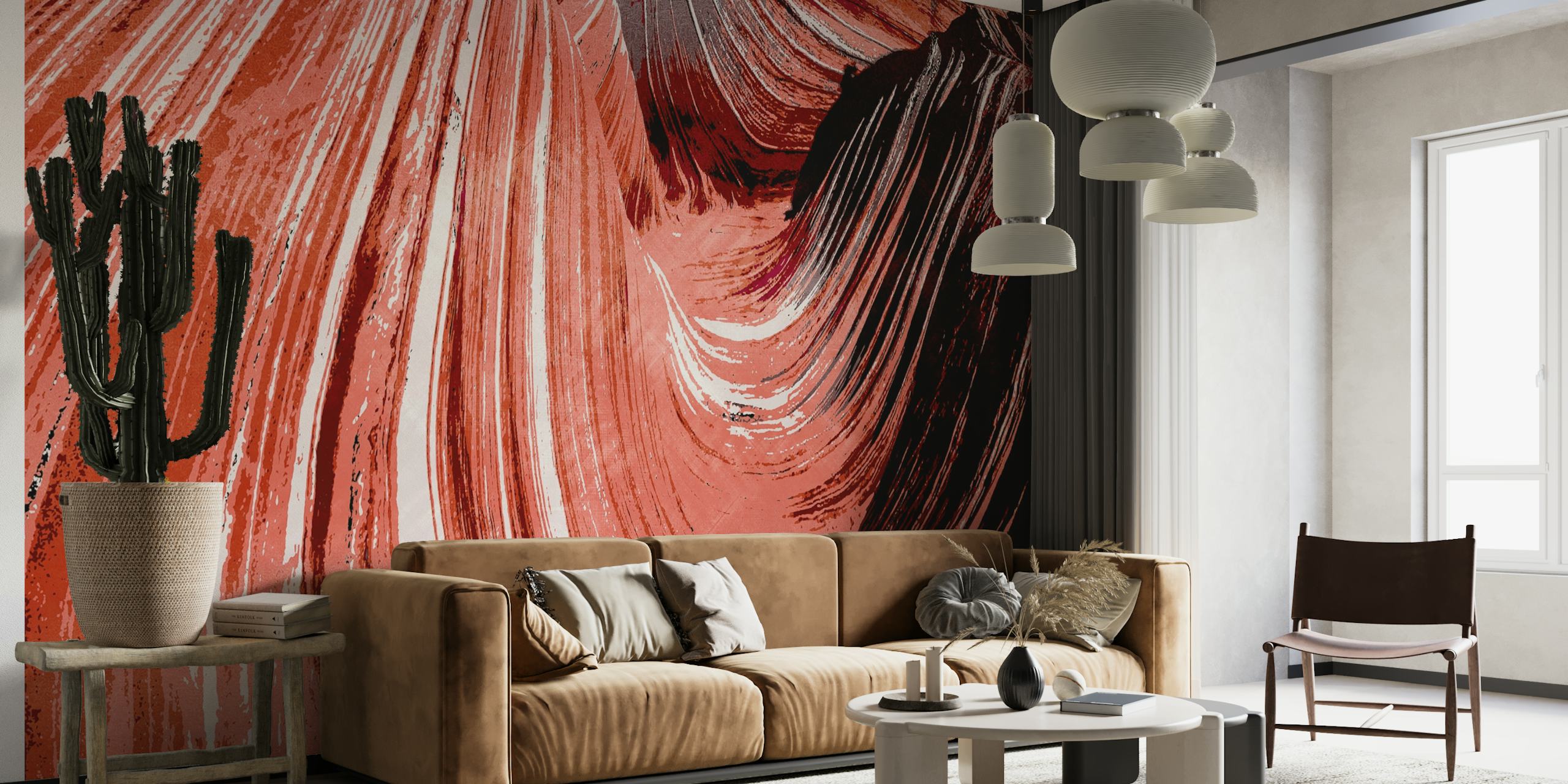 Coyote Buttes wallpaper design in a room