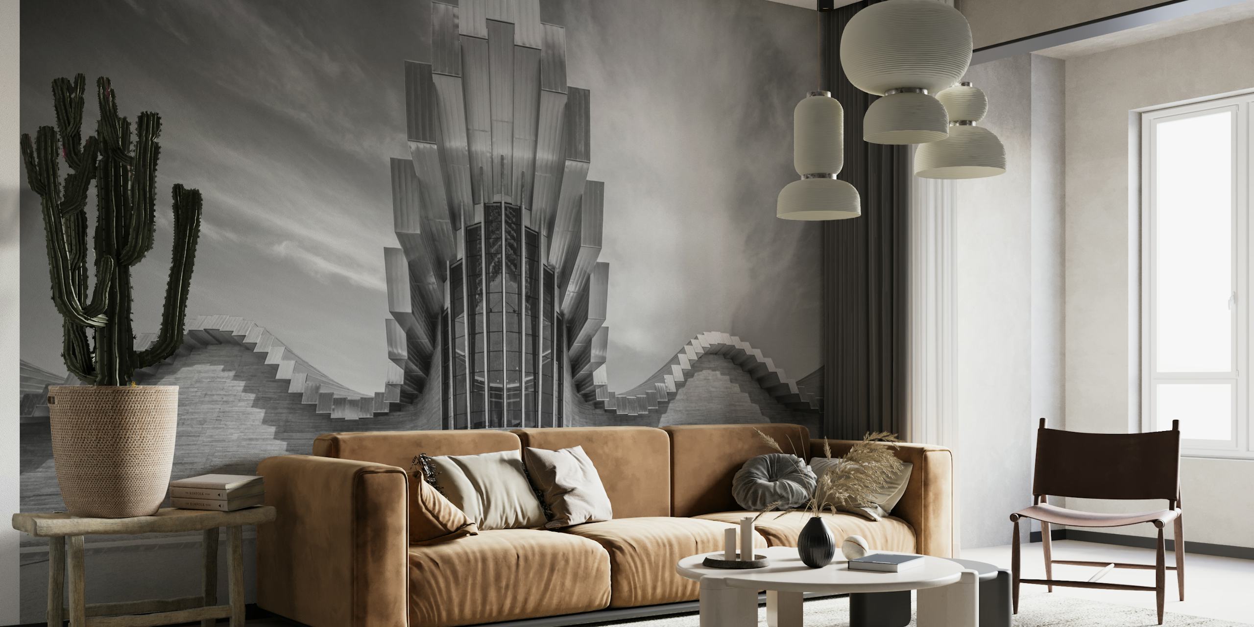 Ταπετσαρία Ysios winery σε ένα μοντέρνο δωμάτιο