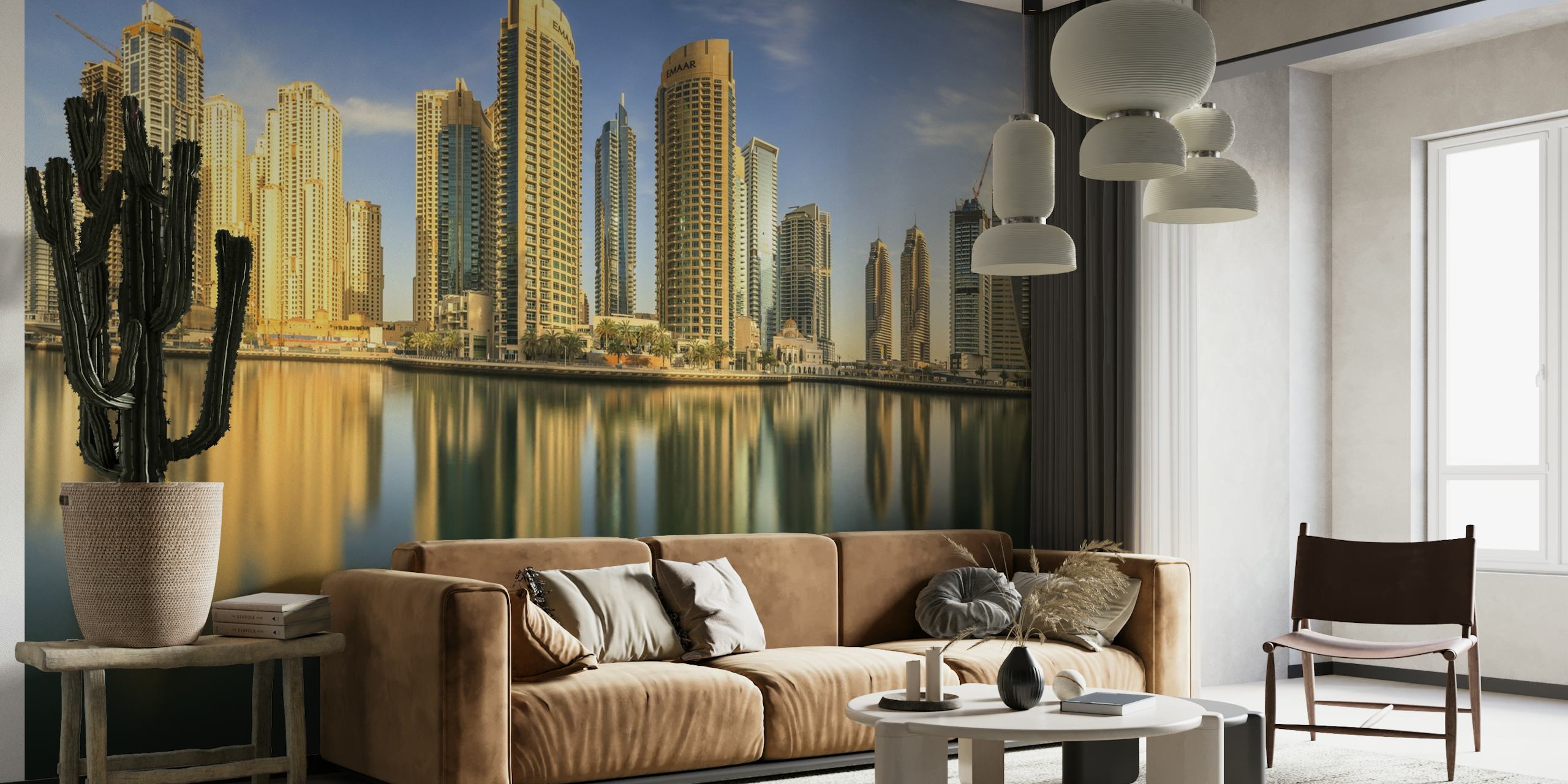 Panoramic Dubai Marina papel de parede