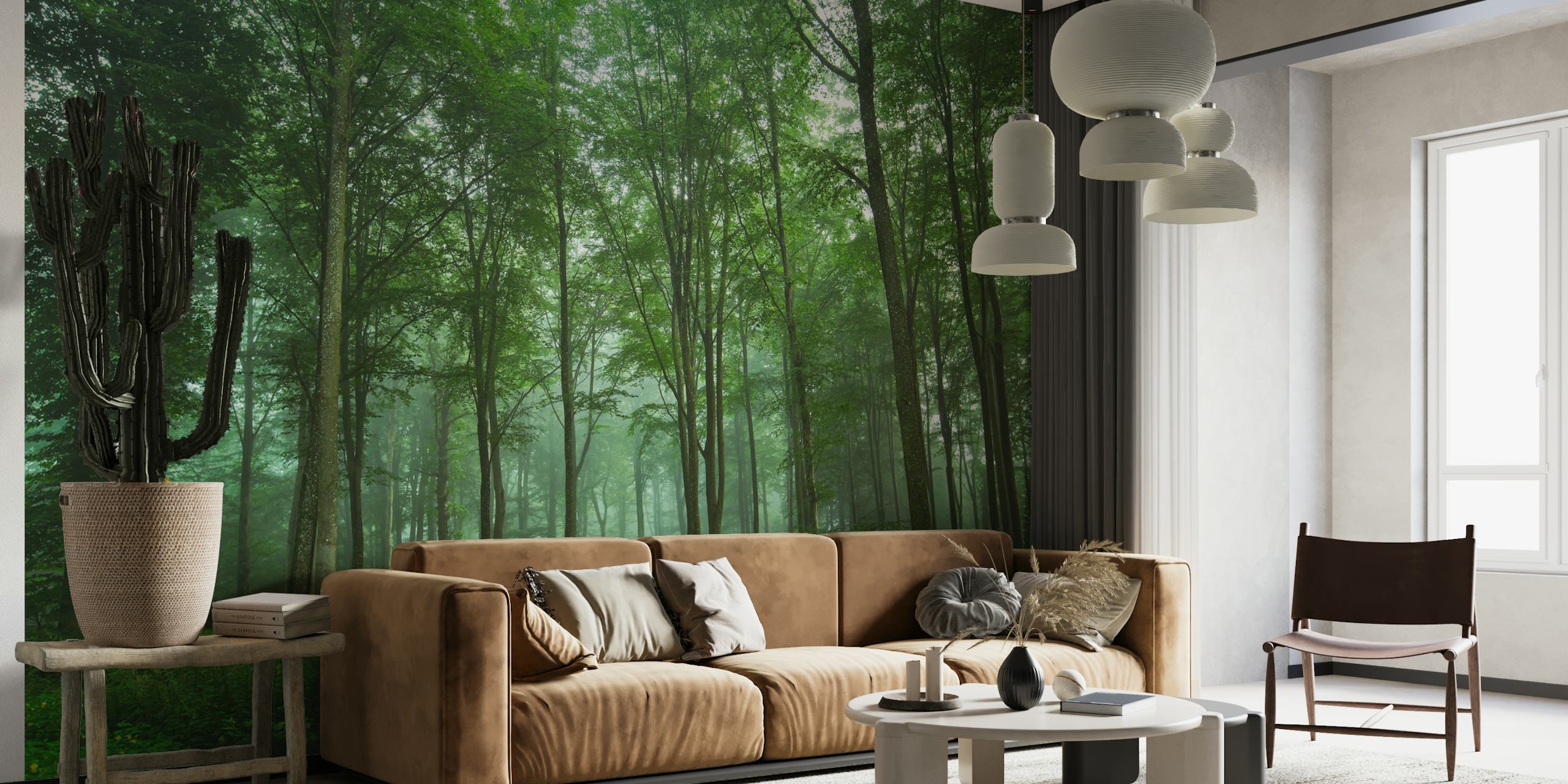 Forest View wallpaper in a room