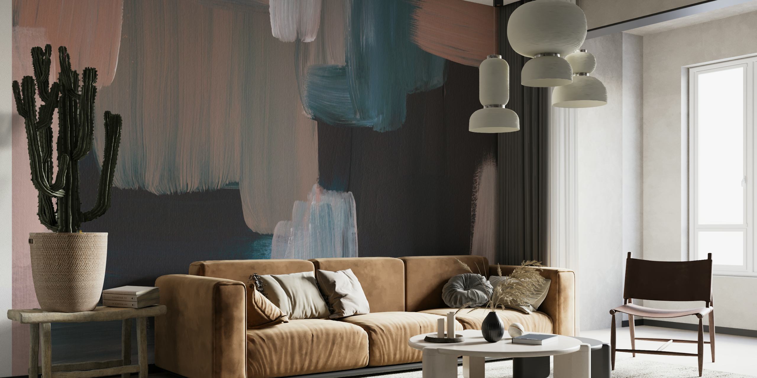 Moody Artistic Palette tapet i ett rum