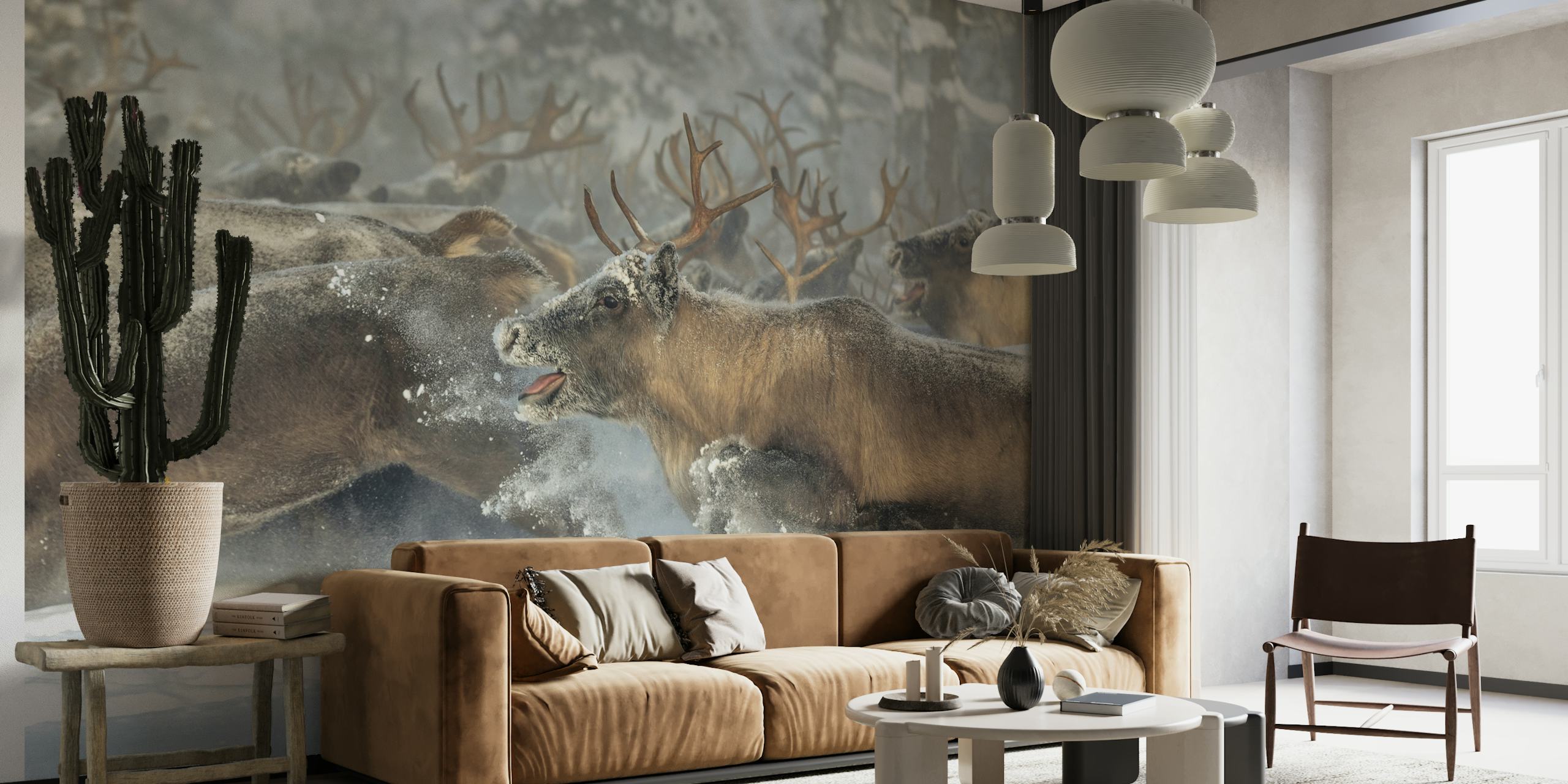 Reindeers III wallpaper