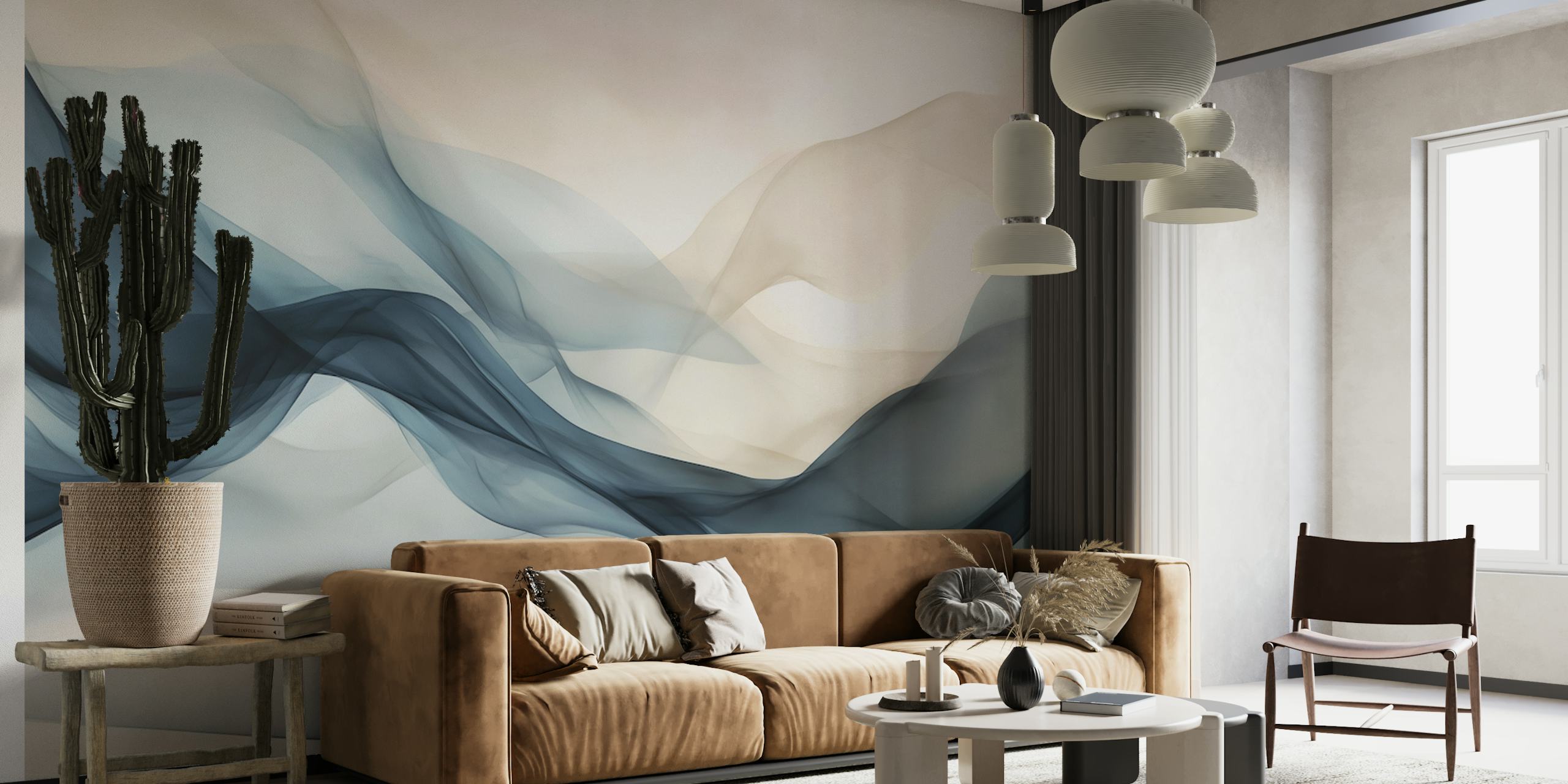 Calm Ocean Breeze papel pintado en una habitación