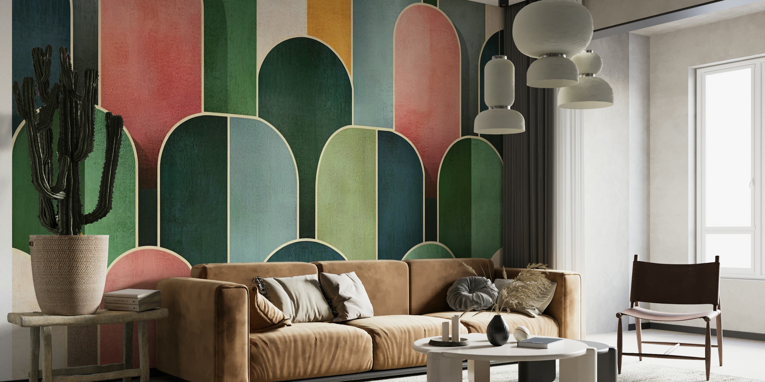 Ταπετσαρία Golden Deco Wall #2 σε ένα δωμάτιο