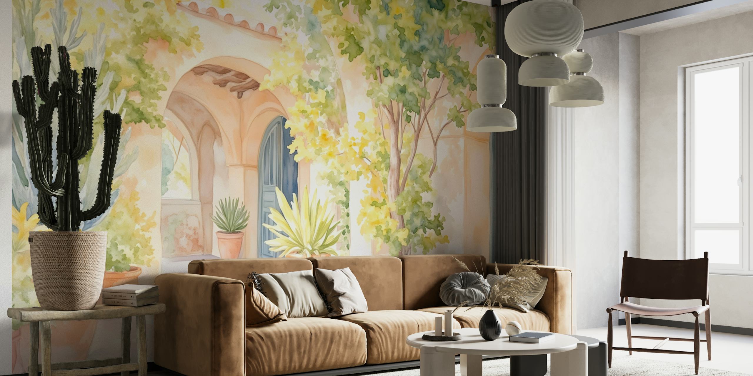 Toscana Garden Oasis tapet i en rumindstilling