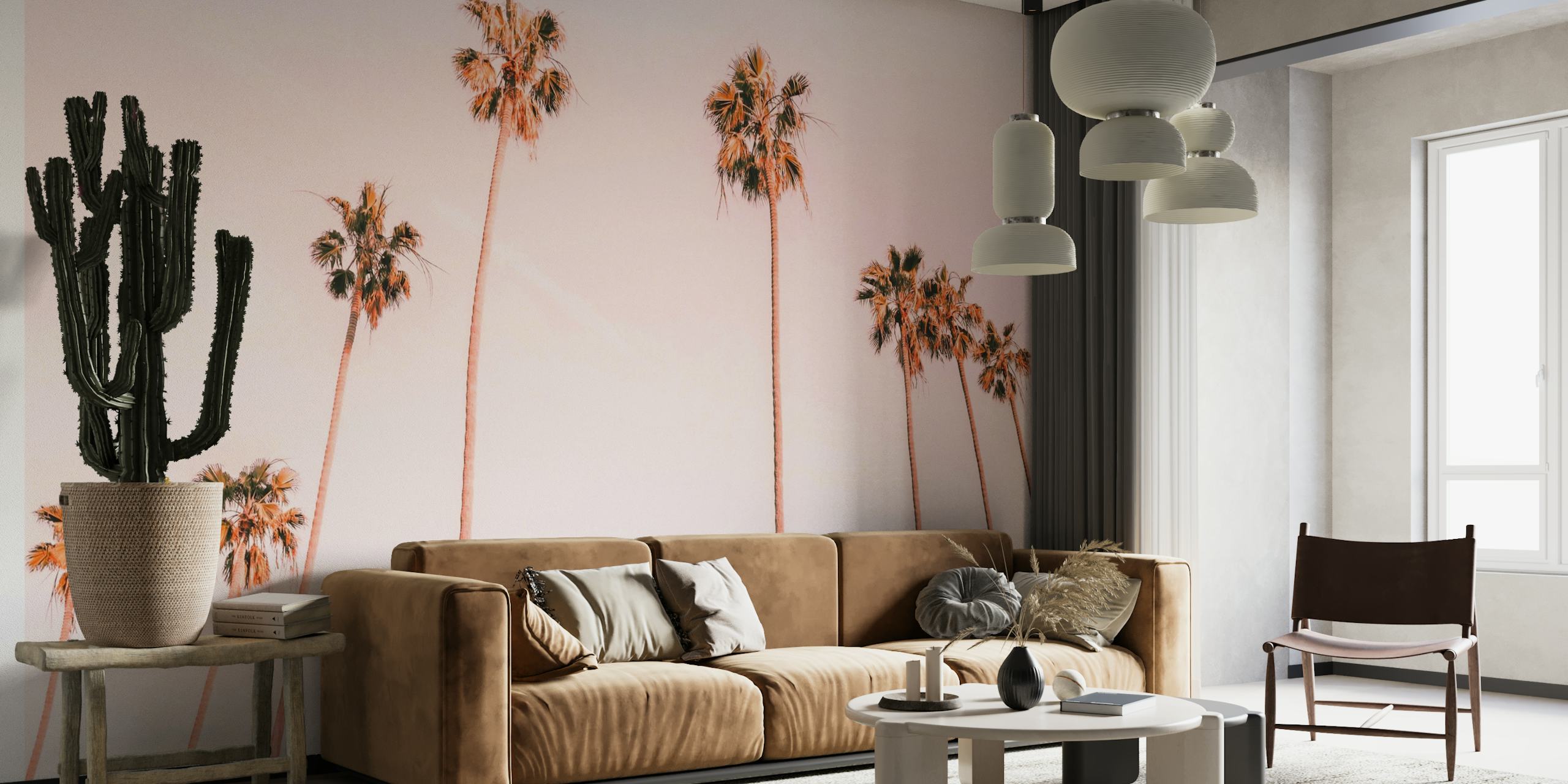 Summer palms wallpaper