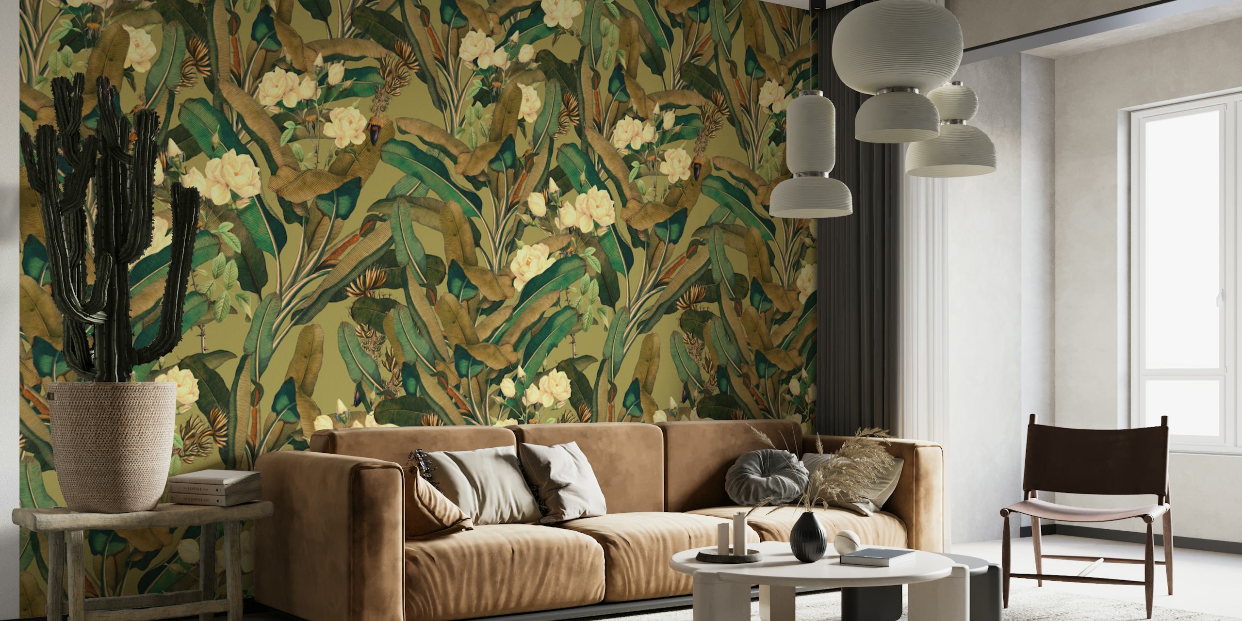 Tropical Jungle II tapet i et rom