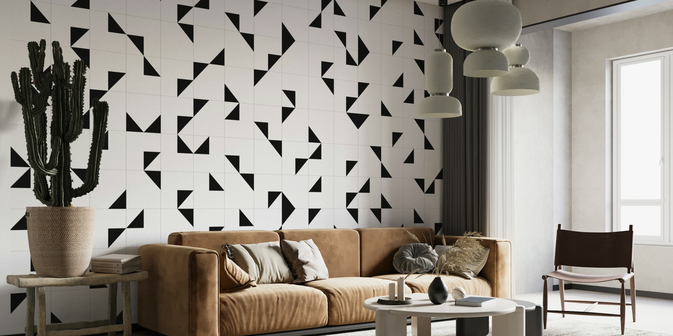 Triangel Vit wallpaper
