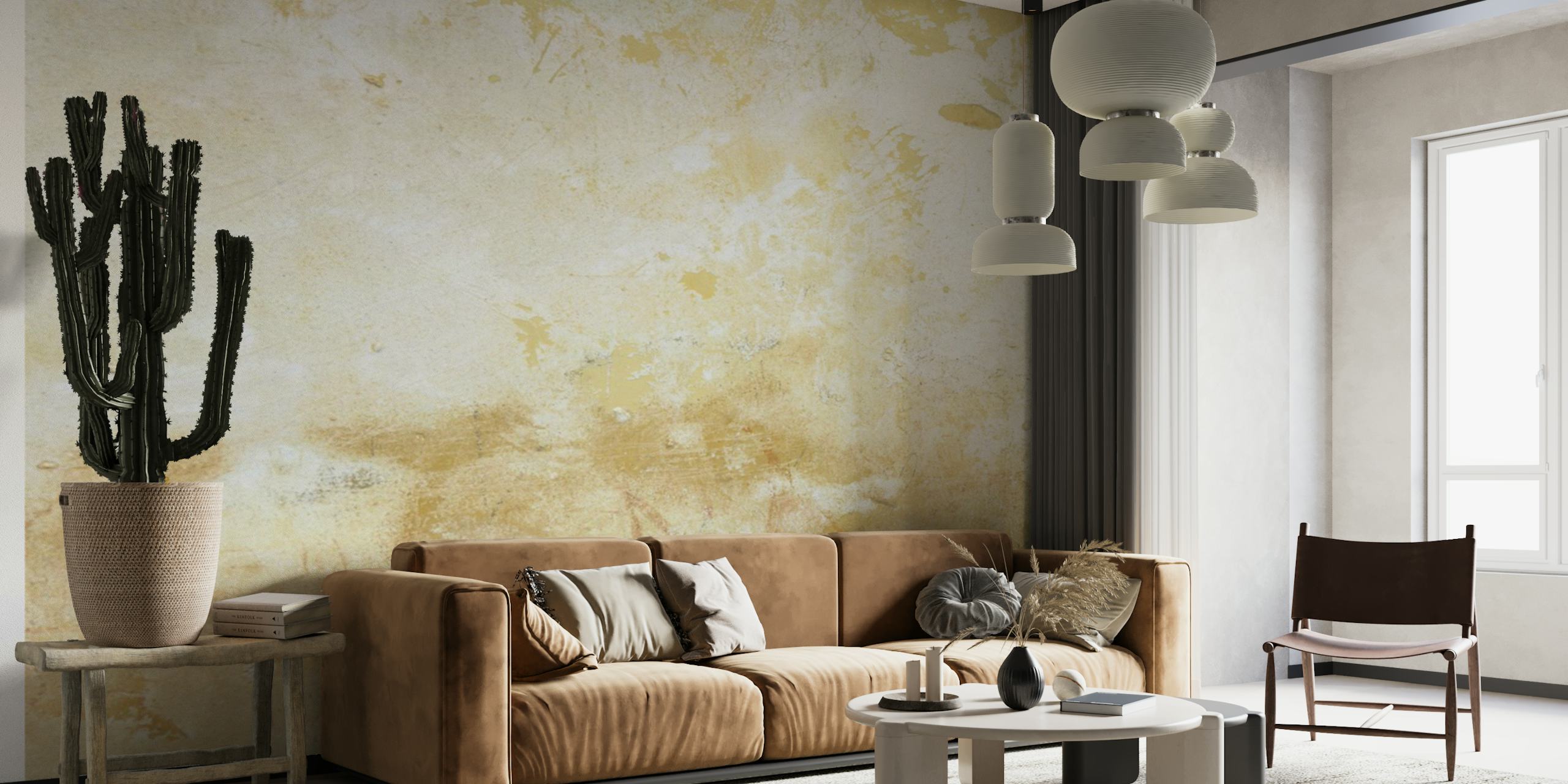 Ταπετσαρία Faded Vintage Aura σε ρύθμιση δωματίου