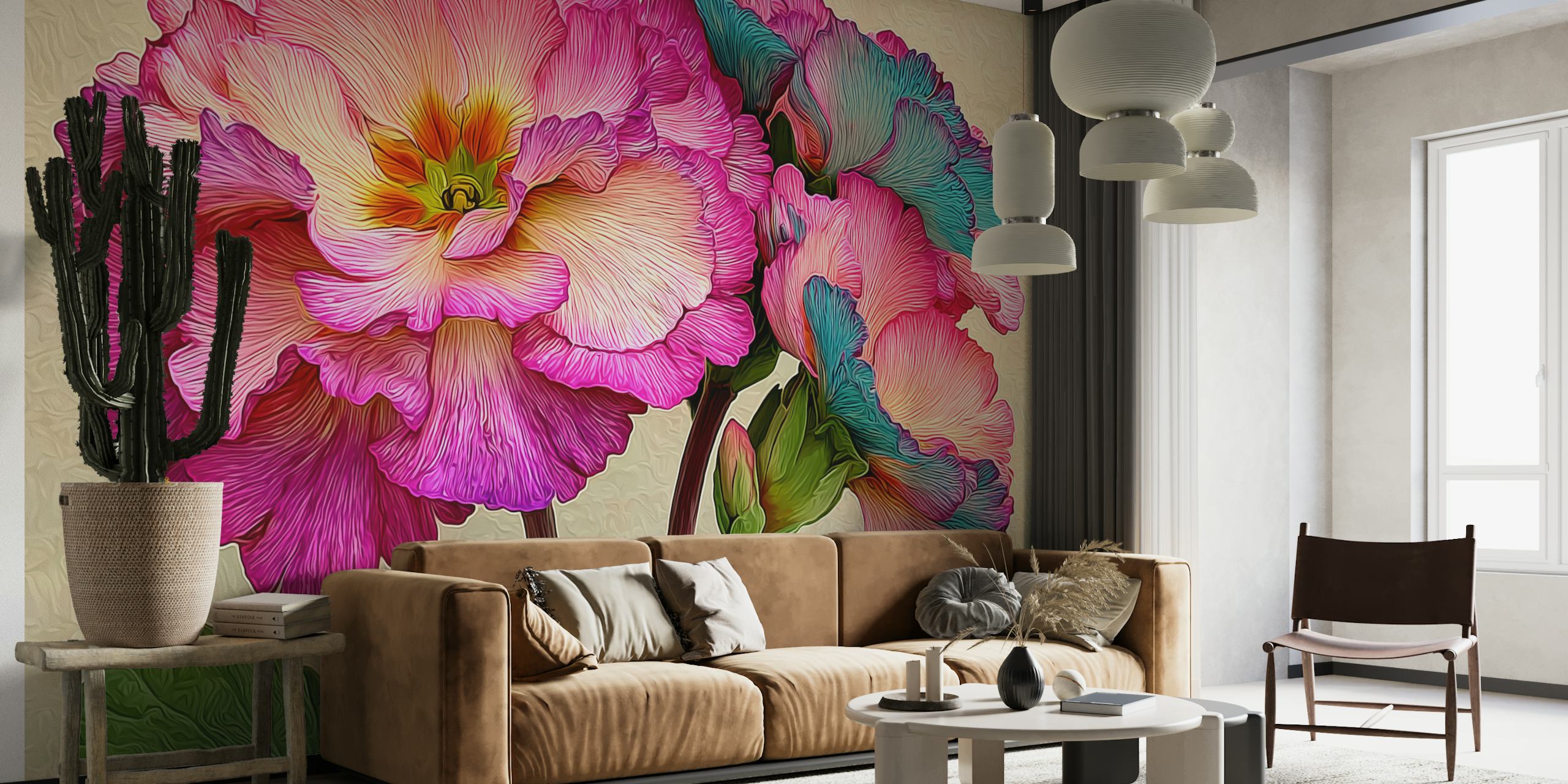 Σχέδιο ταπετσαρίας Primula Bloom Serenity
