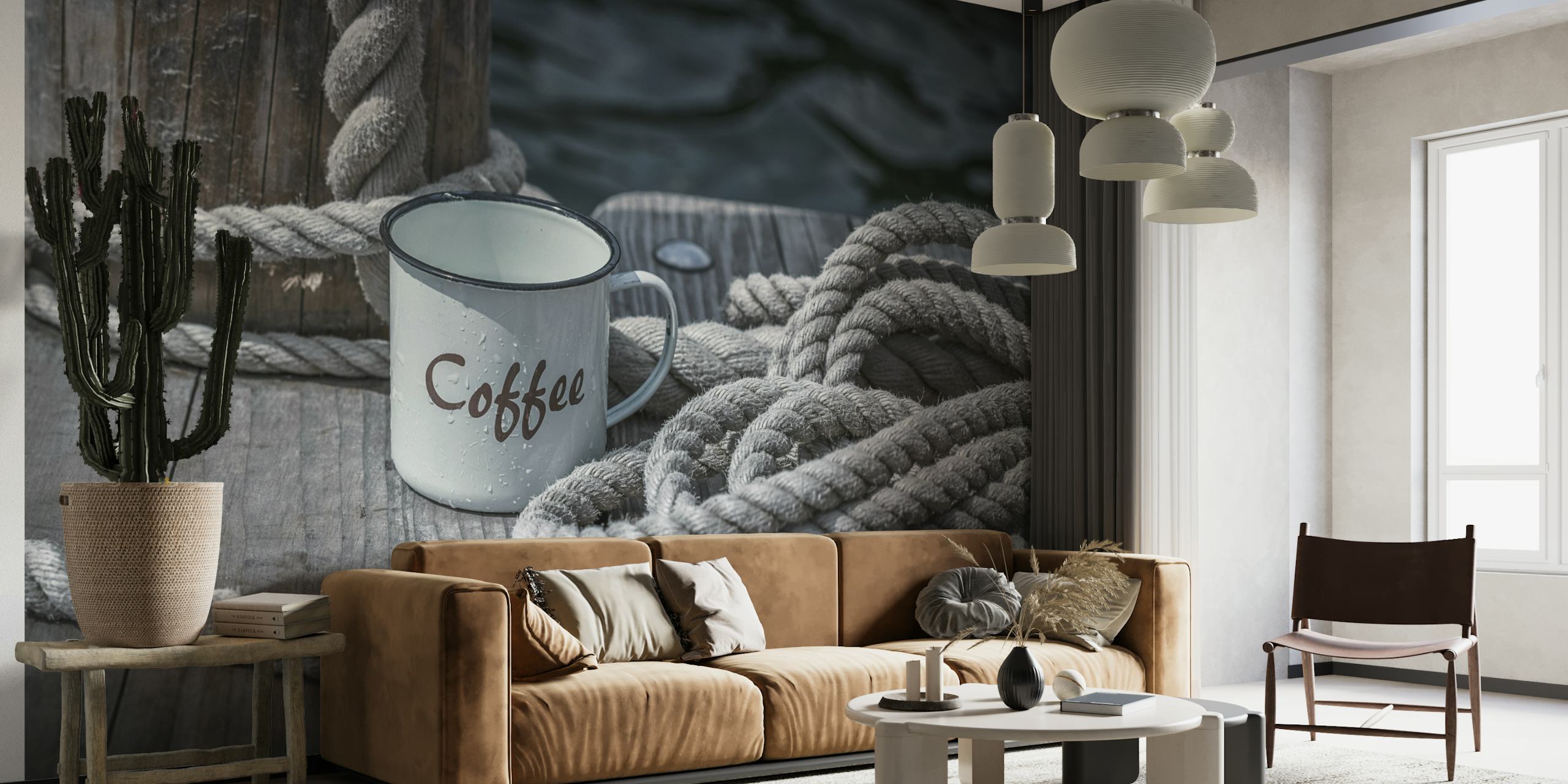 Coffee Break At The Jetty wallpaper