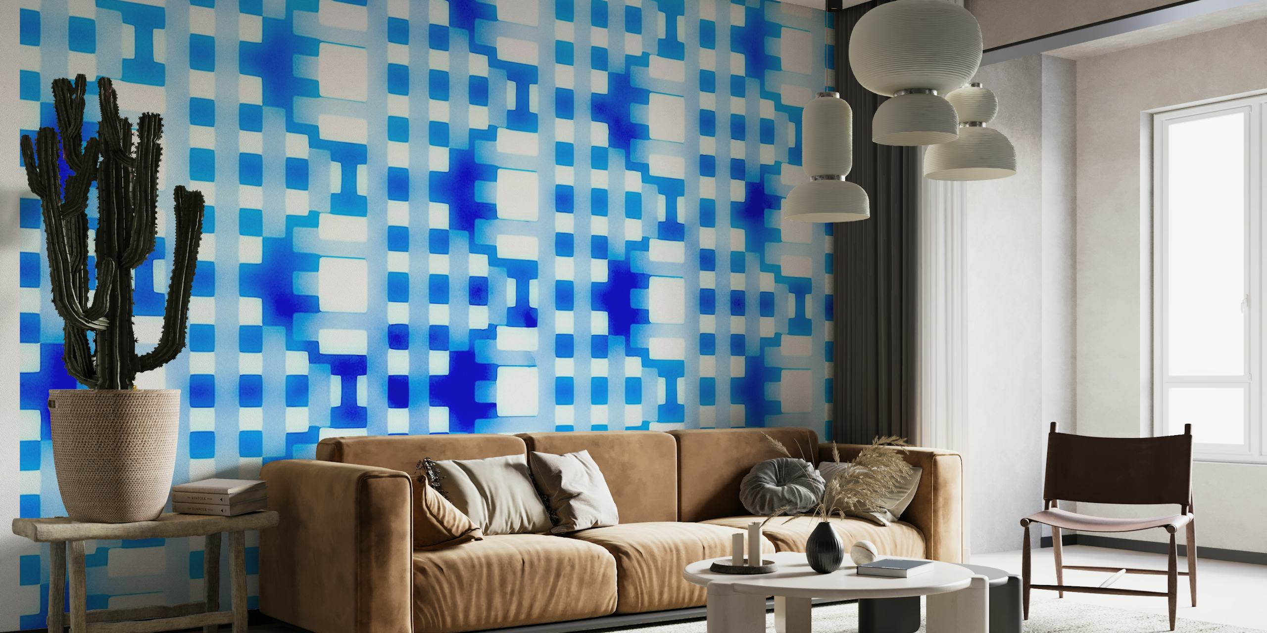 Shibori Blue wallpaper