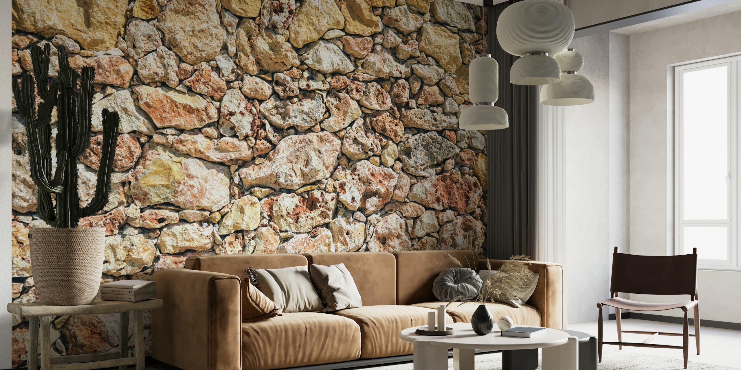 Mediterranean Stone Wall v2 wallpaper