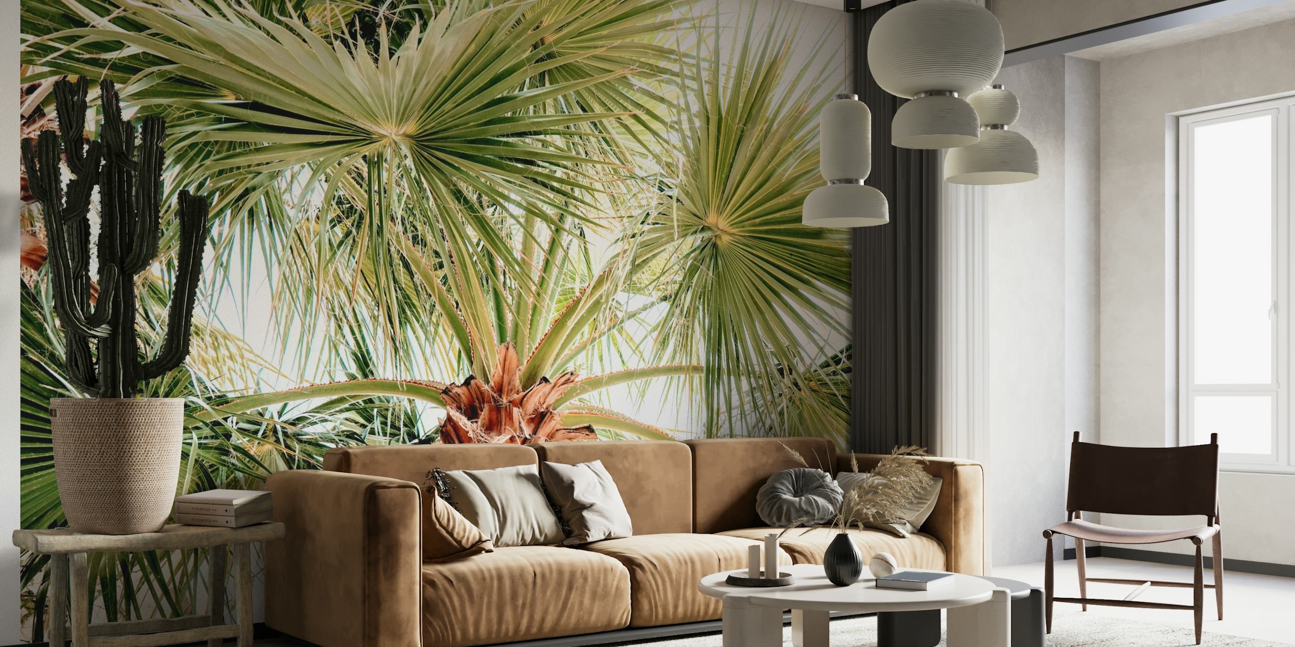 Morning Jungle Palms wallpaper