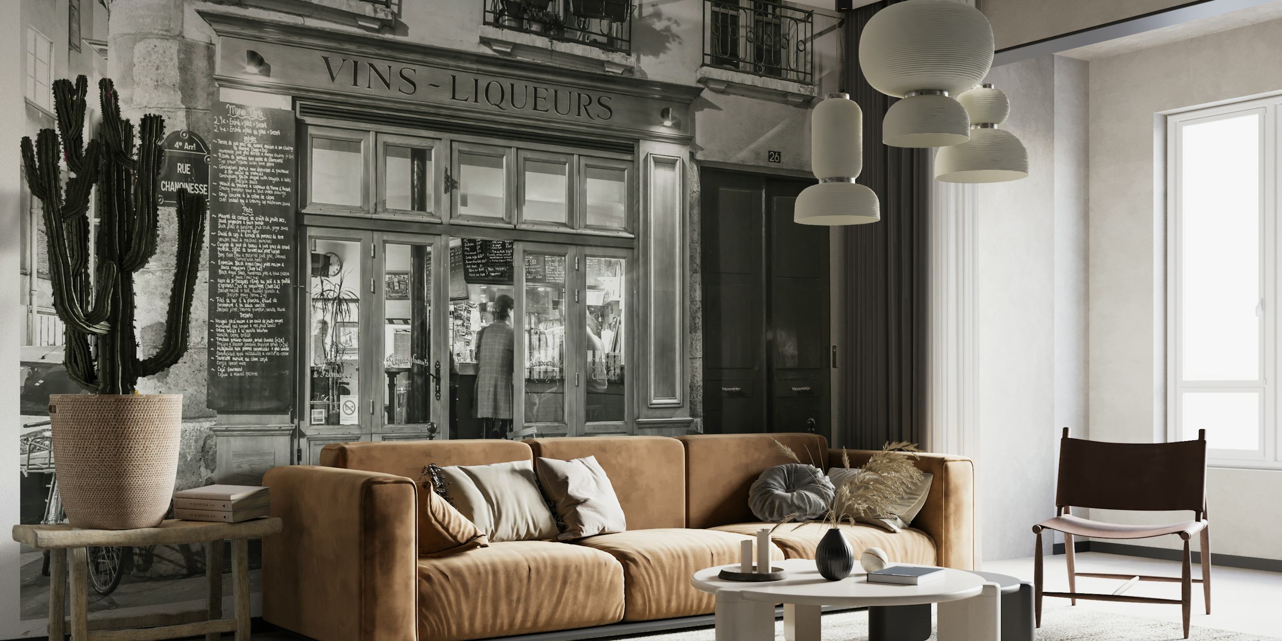 Cafe in paris behang