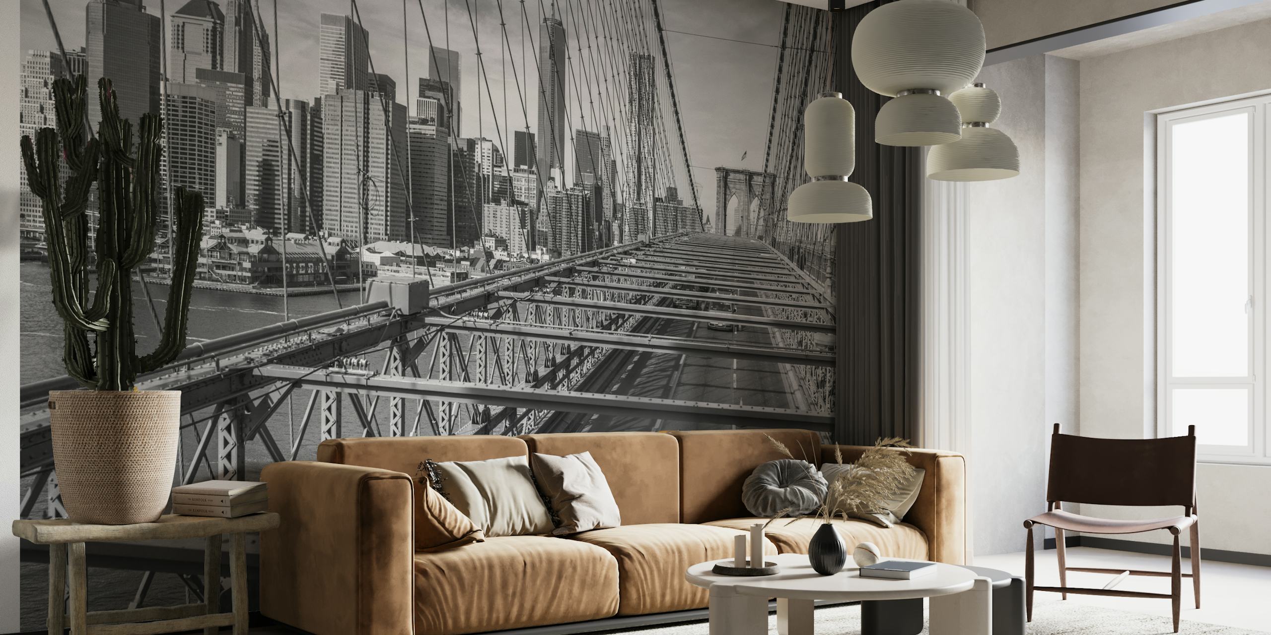 Taxi giallo su Cab on Brooklyn Bridge